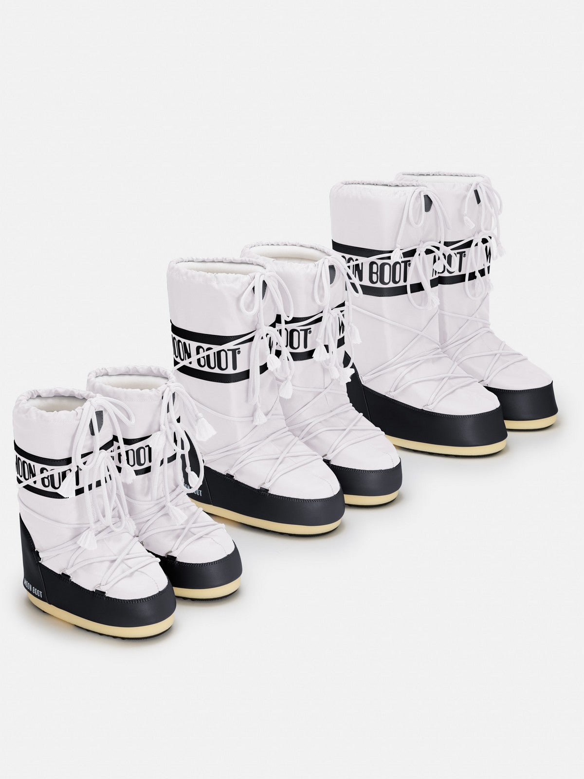 MOON BOOT Stivali e Stivaletti Donna  80D1400440-NA02 BLACK/WHITE