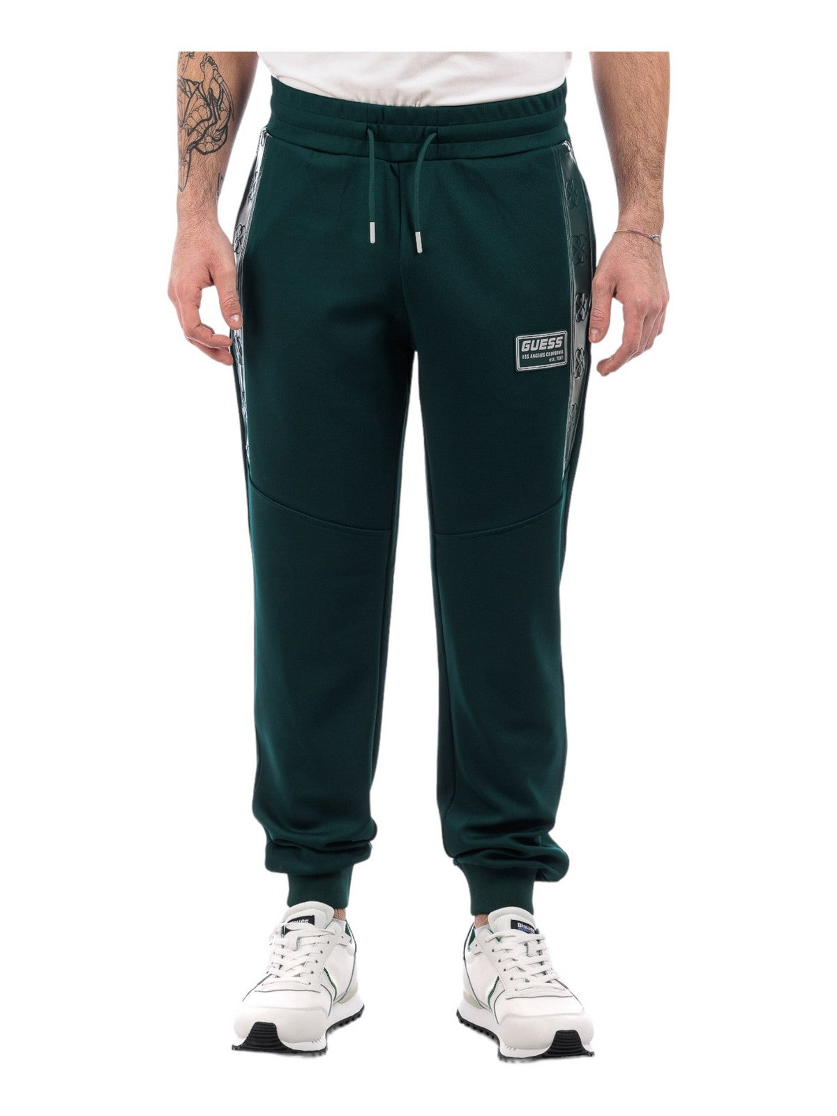 Guess Sport Pantalone Men Gaston Cuffed Pant Z4RB00 KBO62 G8J3 Green