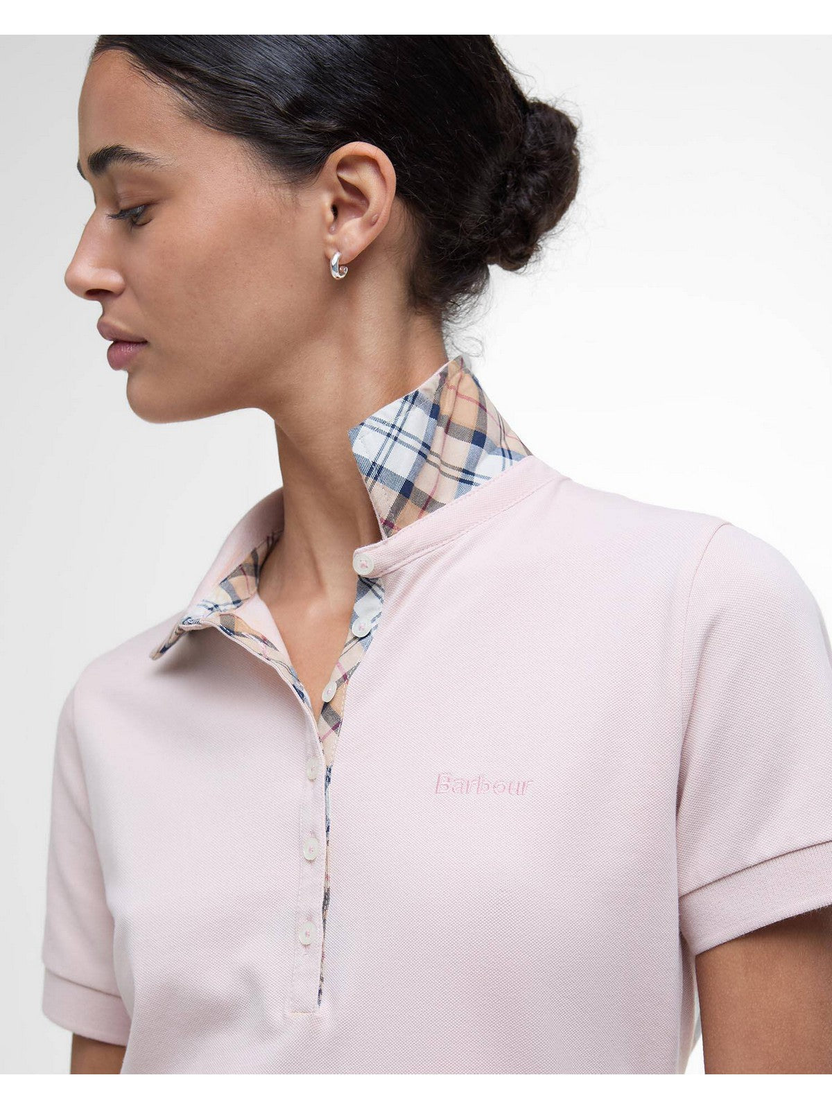 BARBOUR Polo Donna PORTSDOWN TOP LML0634 PI38 PRIMROSE PINK/HESSIAN