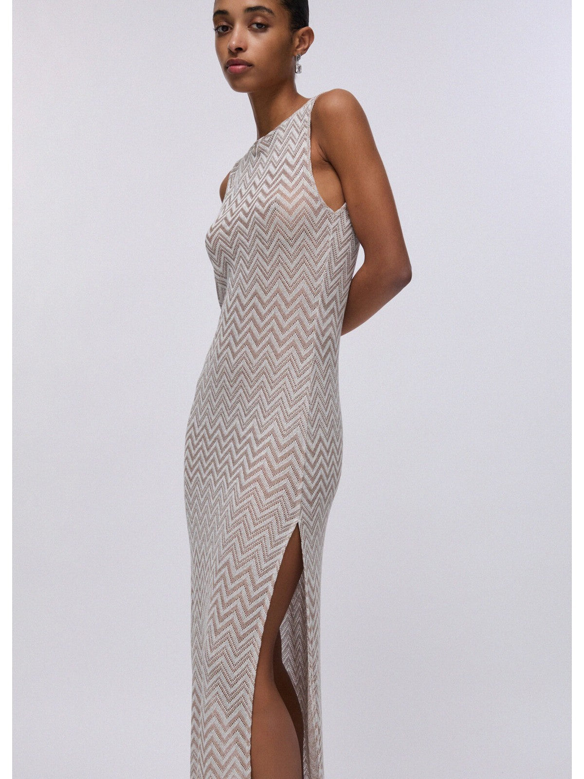 LIU JO BEACHWEAR Abito Donna  VA6174J3878 C3945 Meerkat/silver lux