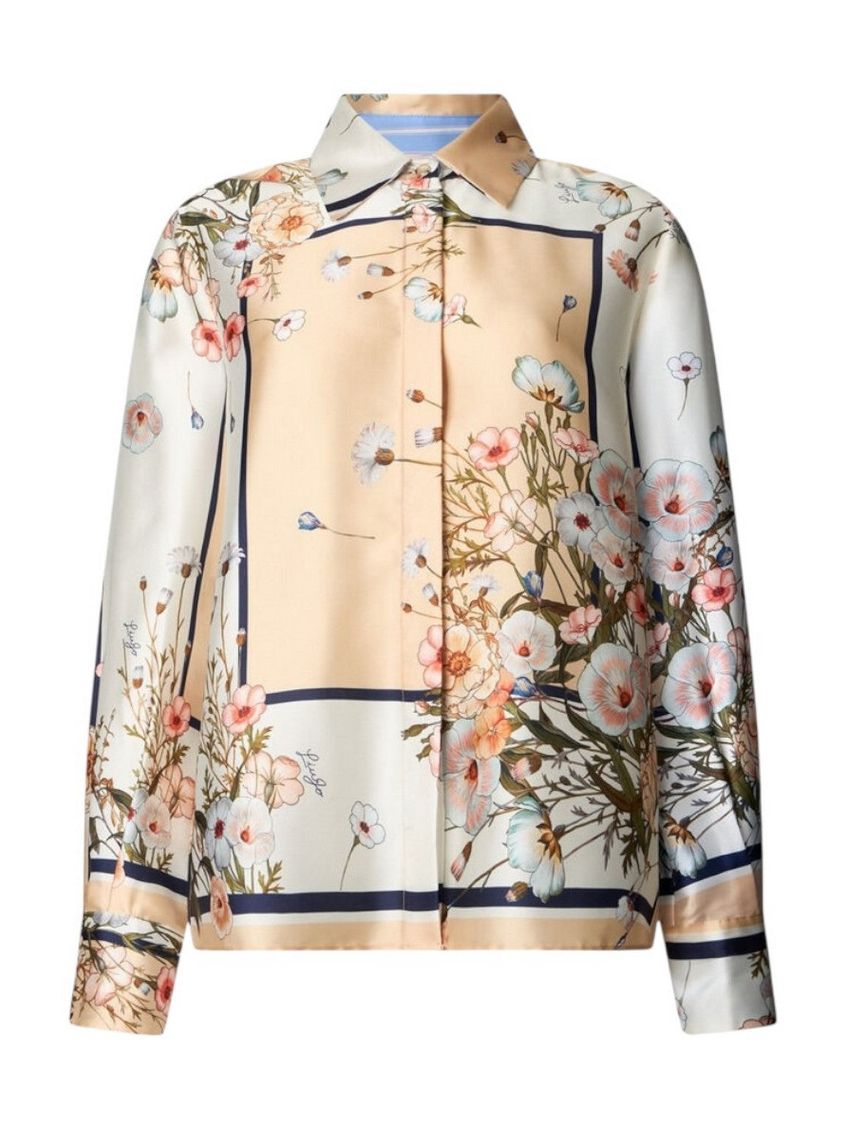 LIU JO WHITE Camicia Donna  WA6357T2555 P9547 Blu str/bloom.small