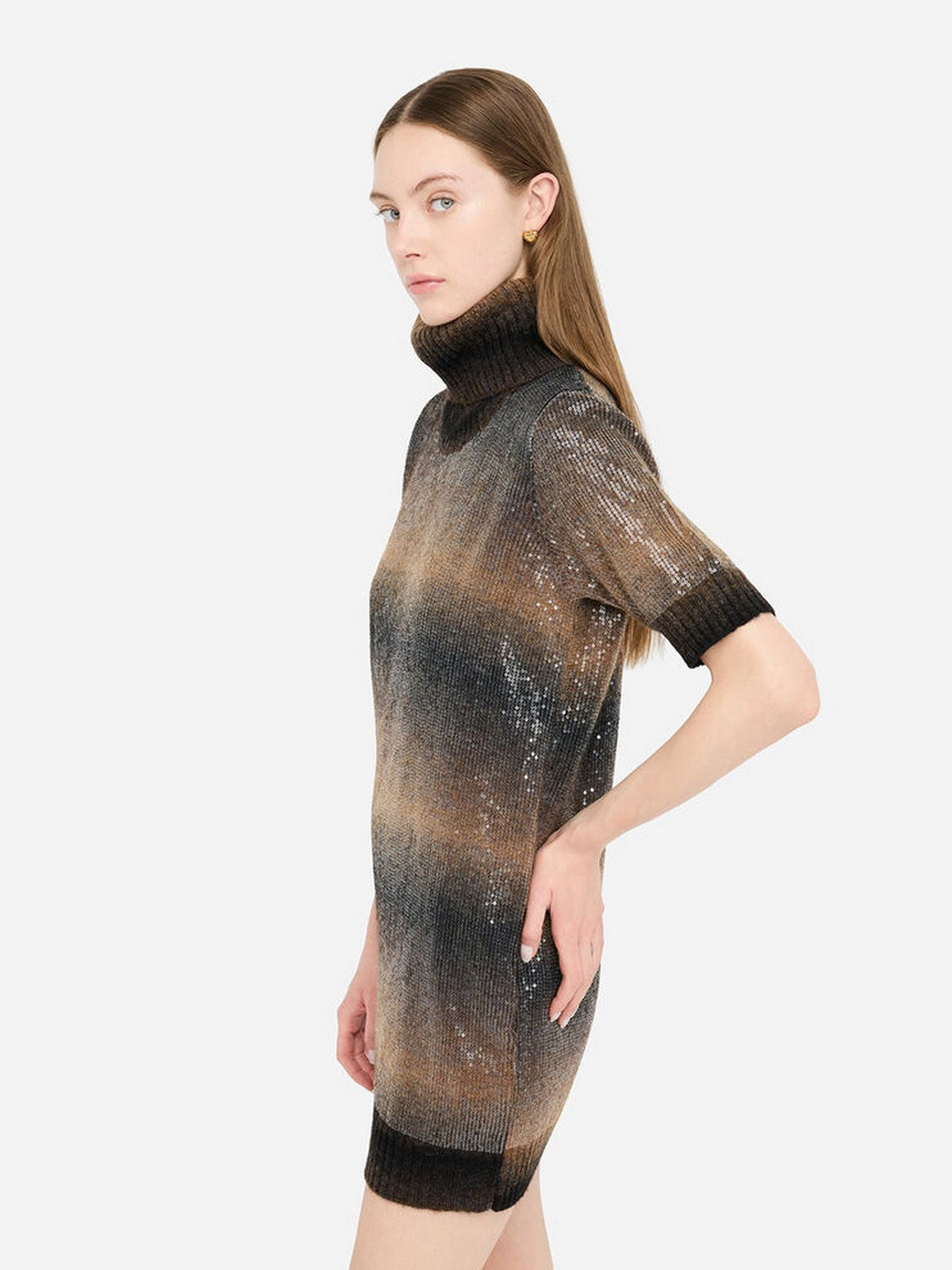 LIU JO WHITE Abito Donna  MF5247MA14R S9472 Brown shaded