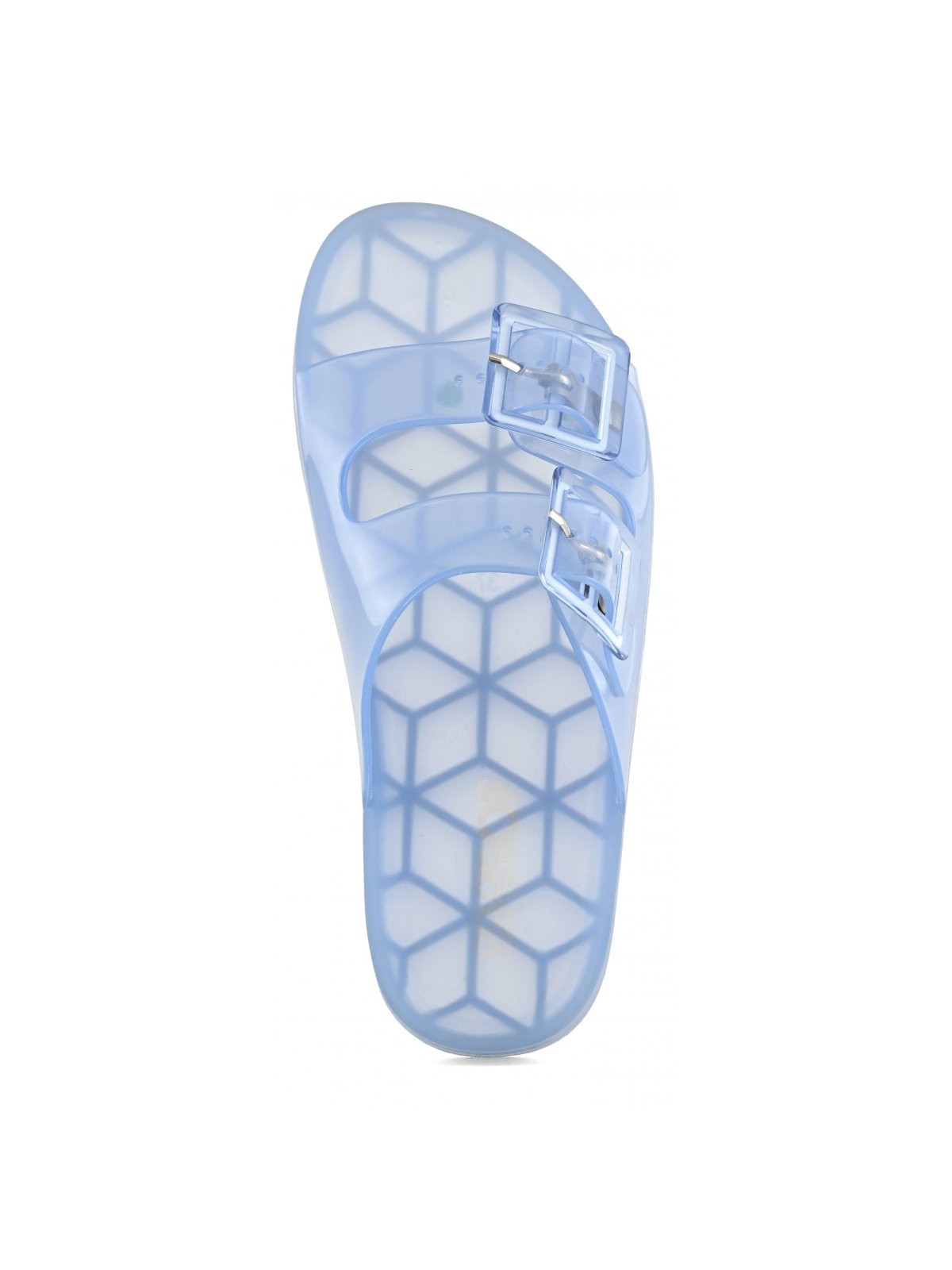 Farben der kalifornischen Ciabatta -Frau Jelly Sandal 2 Schnallen HC.Ch010 Den Blu