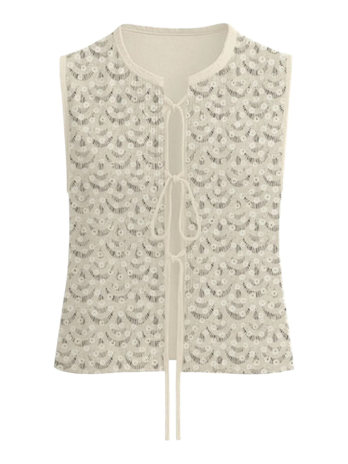 MC2 SAINT BARTH Gilet Donna  VELMA 01719L CROCHET SHELL PAILLETTES 10