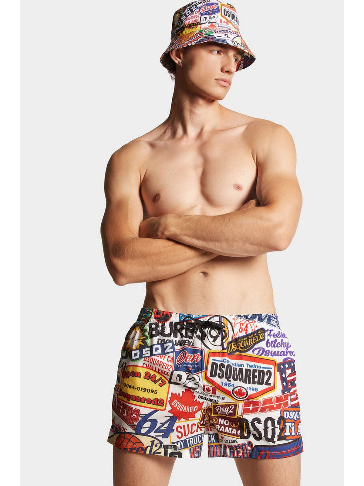 DSQUARED2 Maillot de bain homme D7B64556 960 Multicolore