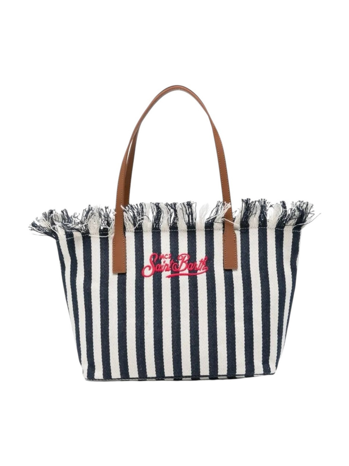 MC2 SAINT BARTH Borsa Donna  CITY BAG MID FRINGE 01768L BLU