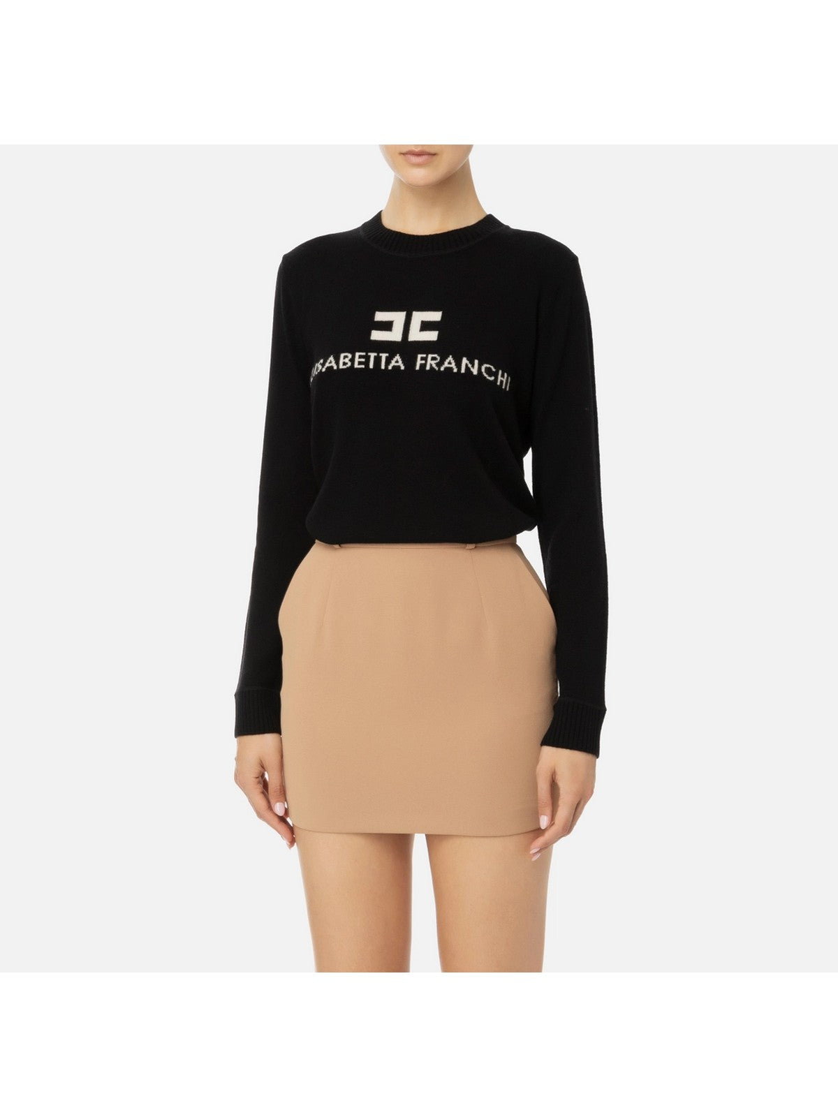 ELISABETTA FRANCHI Suéter femenino mk64s46e2 685 negro