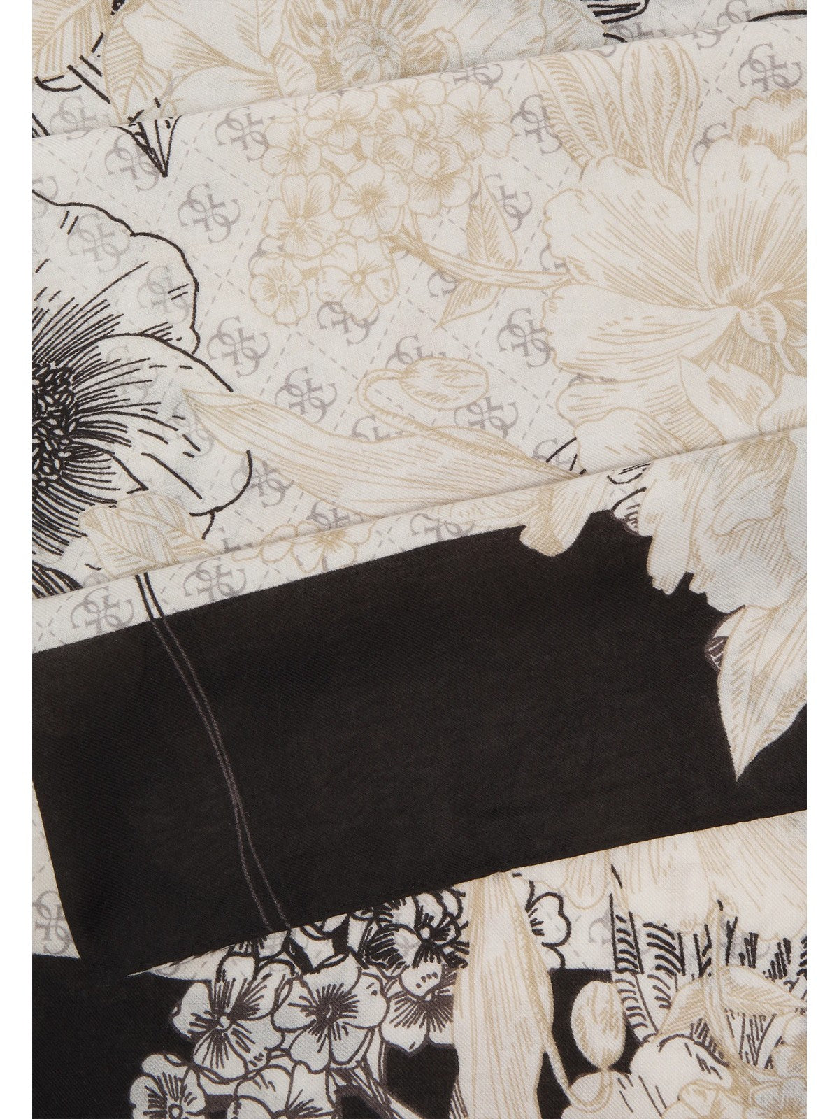 GUESS Foulard Donna Kefiah 140X140 AW9988 POL03 BLA Nero gioboutiqueweb