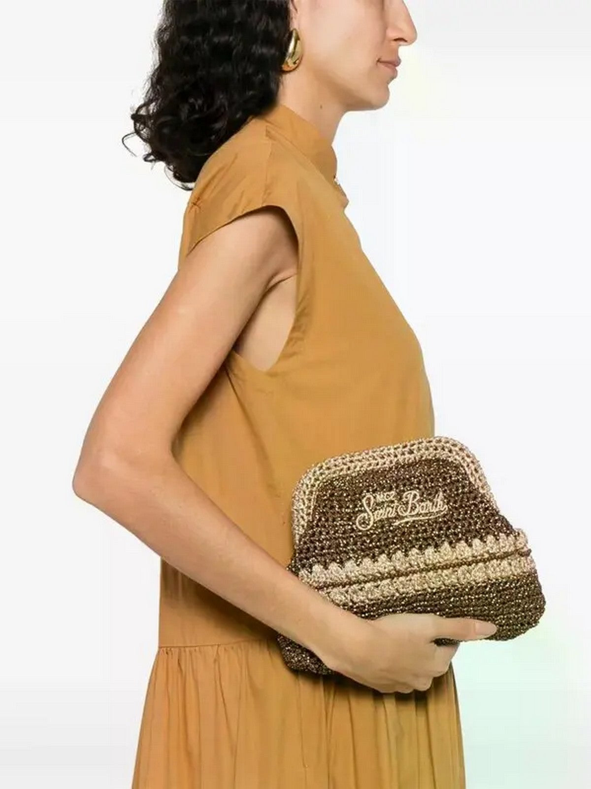 MC2 SAINT BARTH Borsa Donna  CROCHET POUCH N 09555L LUREX 1118 EMB