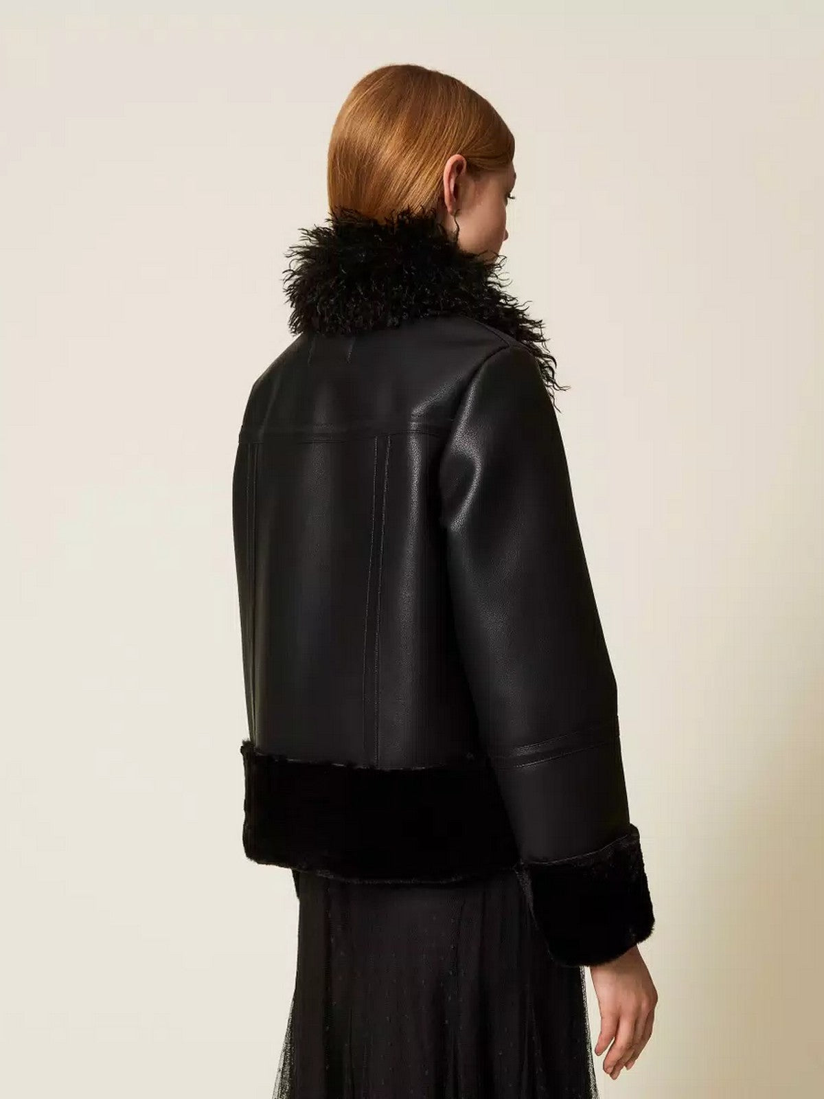 TWINSET Giubbino Donna WARM AND SOFT 252TP2410 00006 Nero