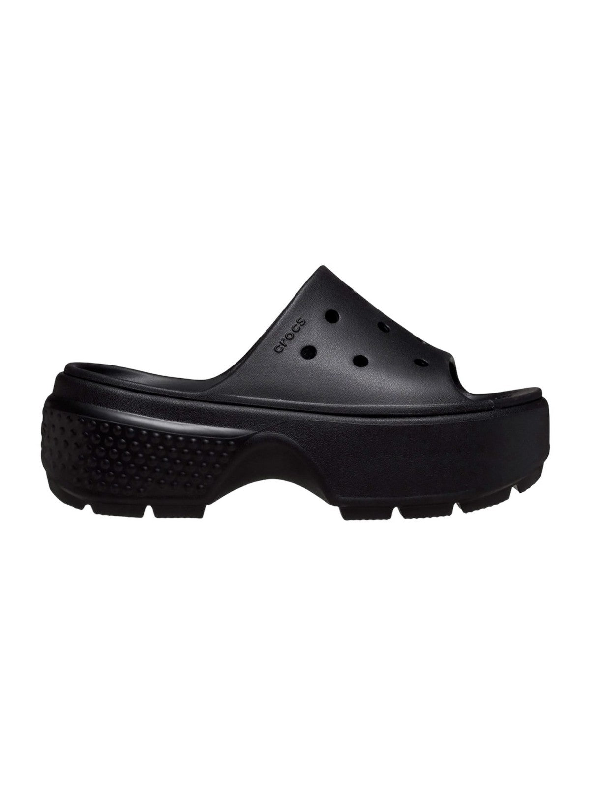 CROCS Pantoufle Stomp Slide W 209346 001 pour femme Noir