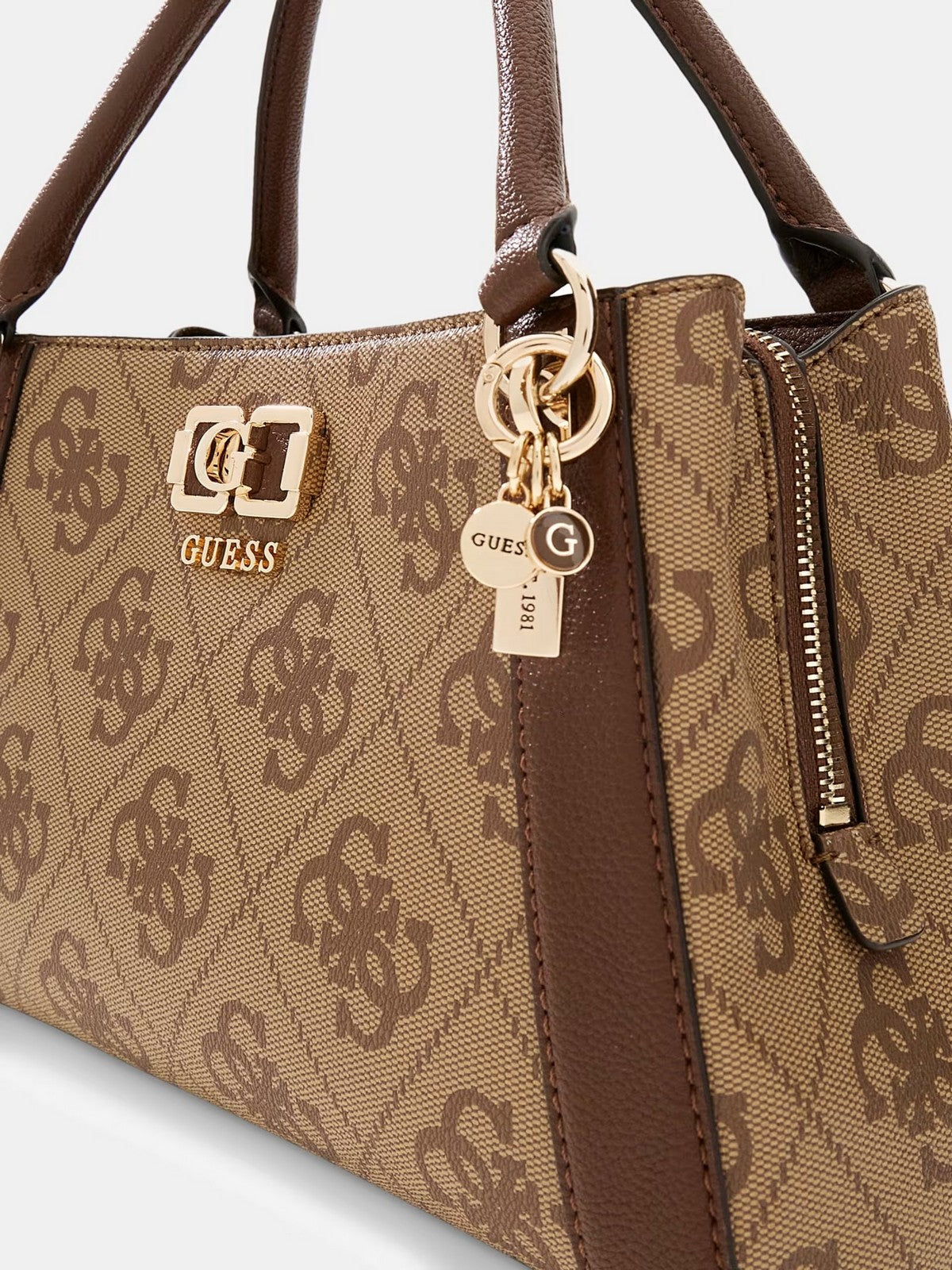 GUESS Borsa Donna KARNILLA LOGO GFRIEND SATHEL HWOS99 01060 LGW LATTE LOGO/BROWN