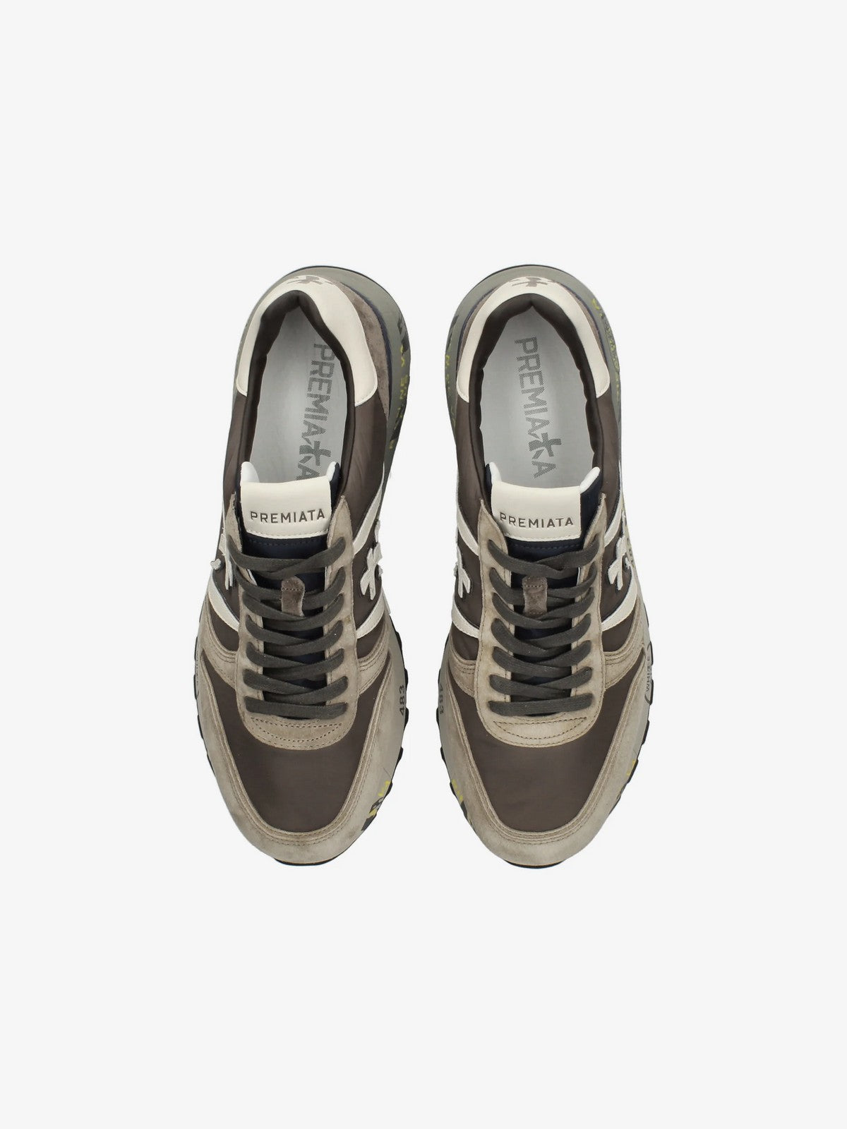 PREMIATA Sneaker Uomo  LANDER VAR 7704 TAUPE/BROWN