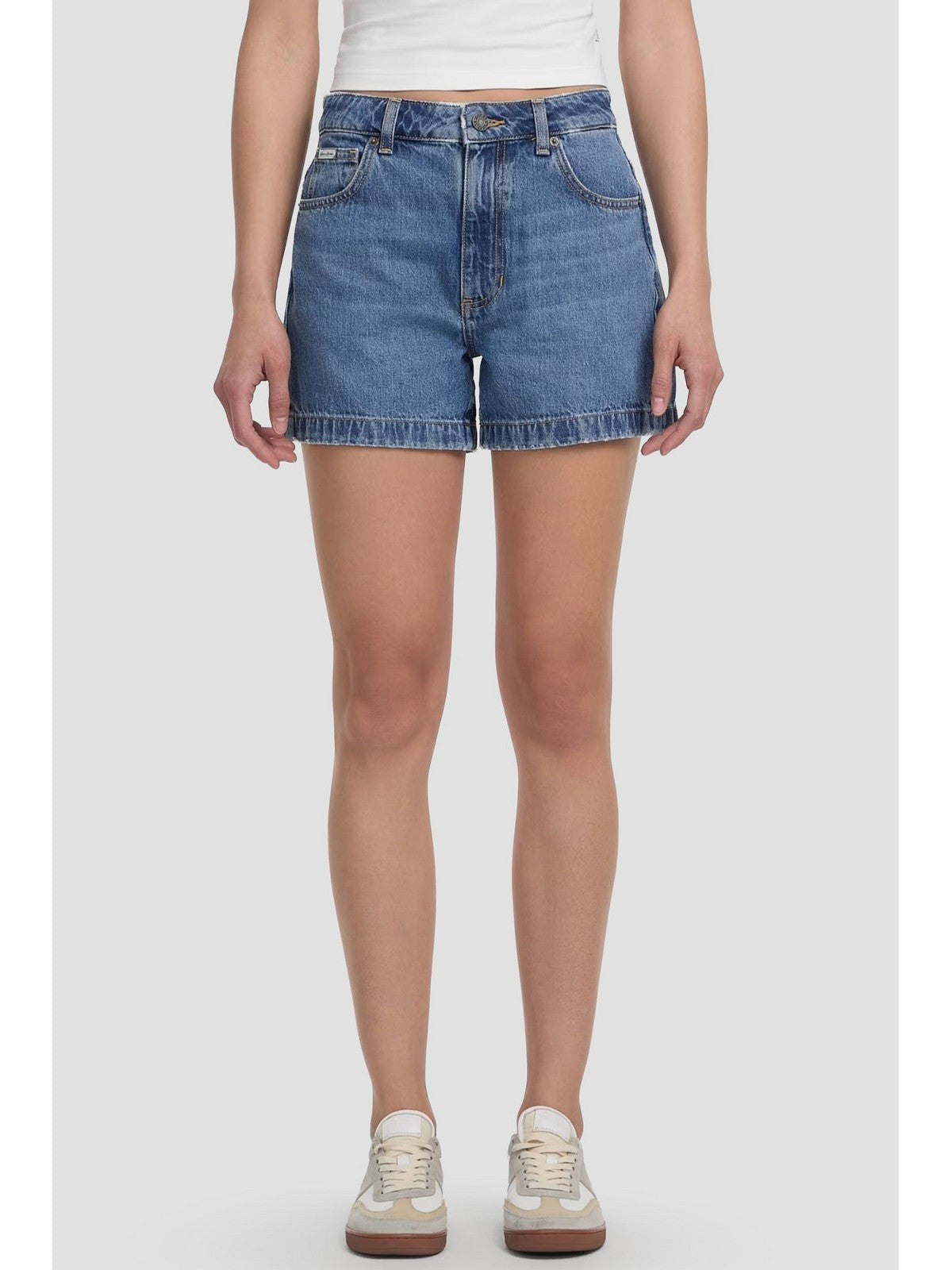 GUESS Pantalocino Donna GJ HIGHWAIST MOM SHORT W5GD0S D5O13 GJLV GJ LIGHT VINTAGE WAS