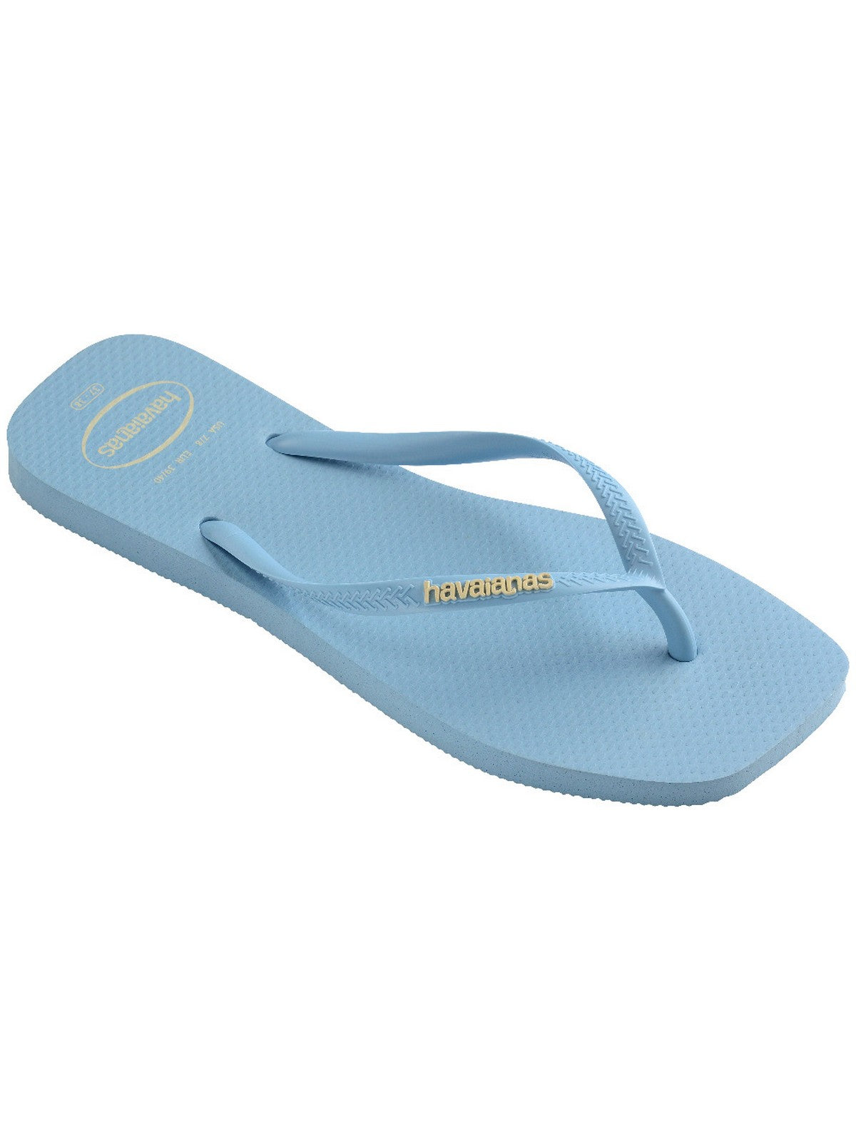 HAVAIANAS Infradito Donna Hav. Slim square logo pop up 4148959.1056 Blu gioboutiqueweb