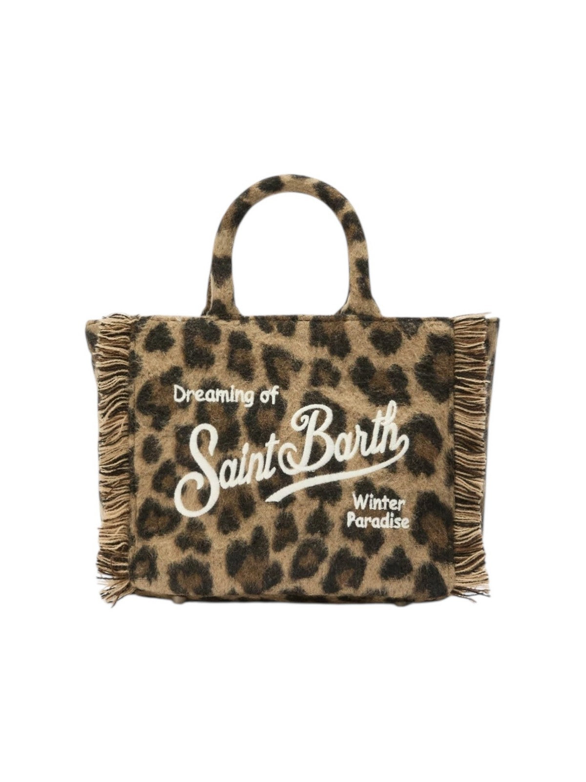 MC2 SAINT BARTH Borsa Donna  VANITY MINI FELT 00223I LEOPARD MIDI 18 EMB