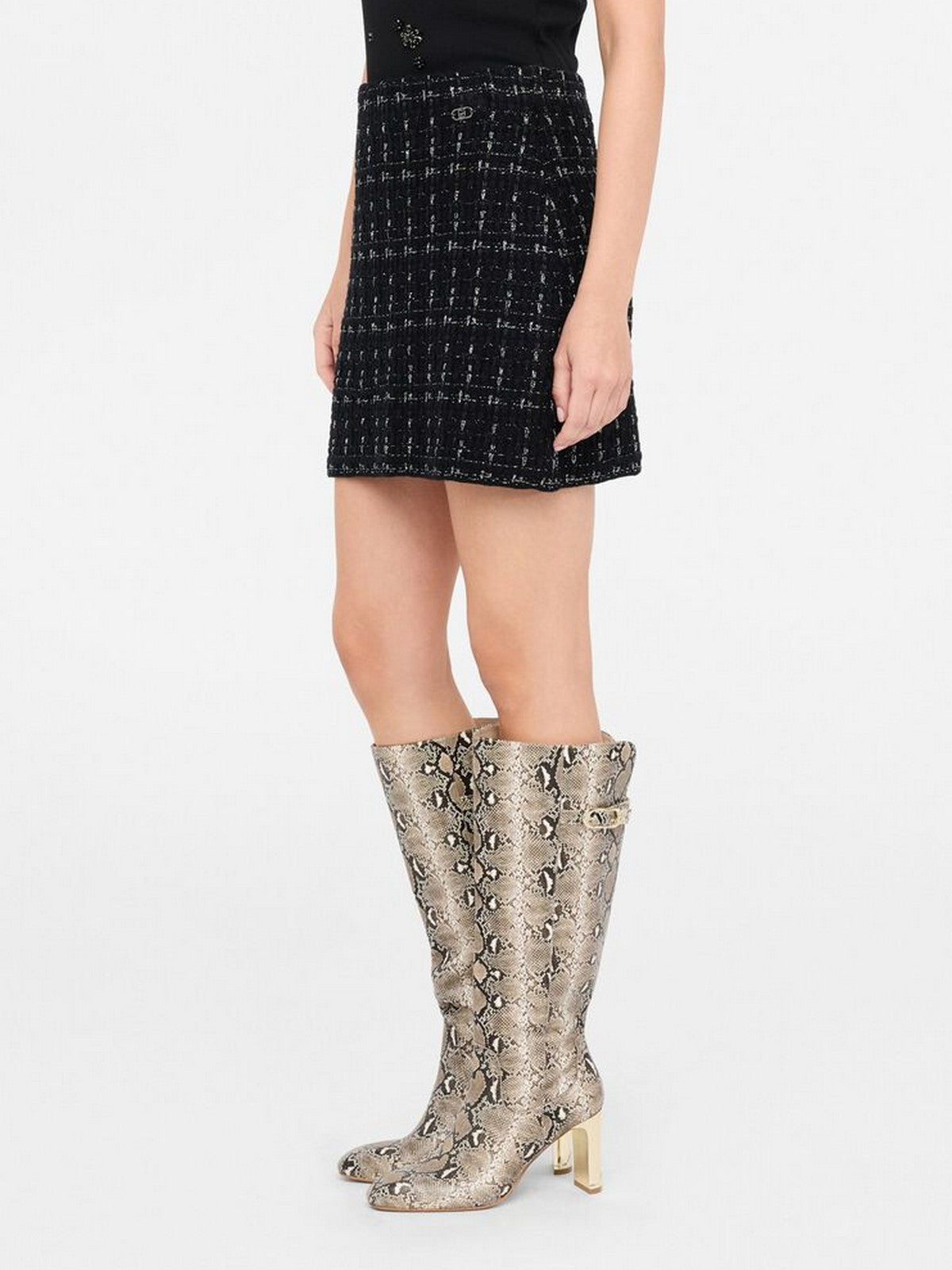 LIU JO WHITE Gonna Donna  MF5056MA25R P9017 Black metal fantasy