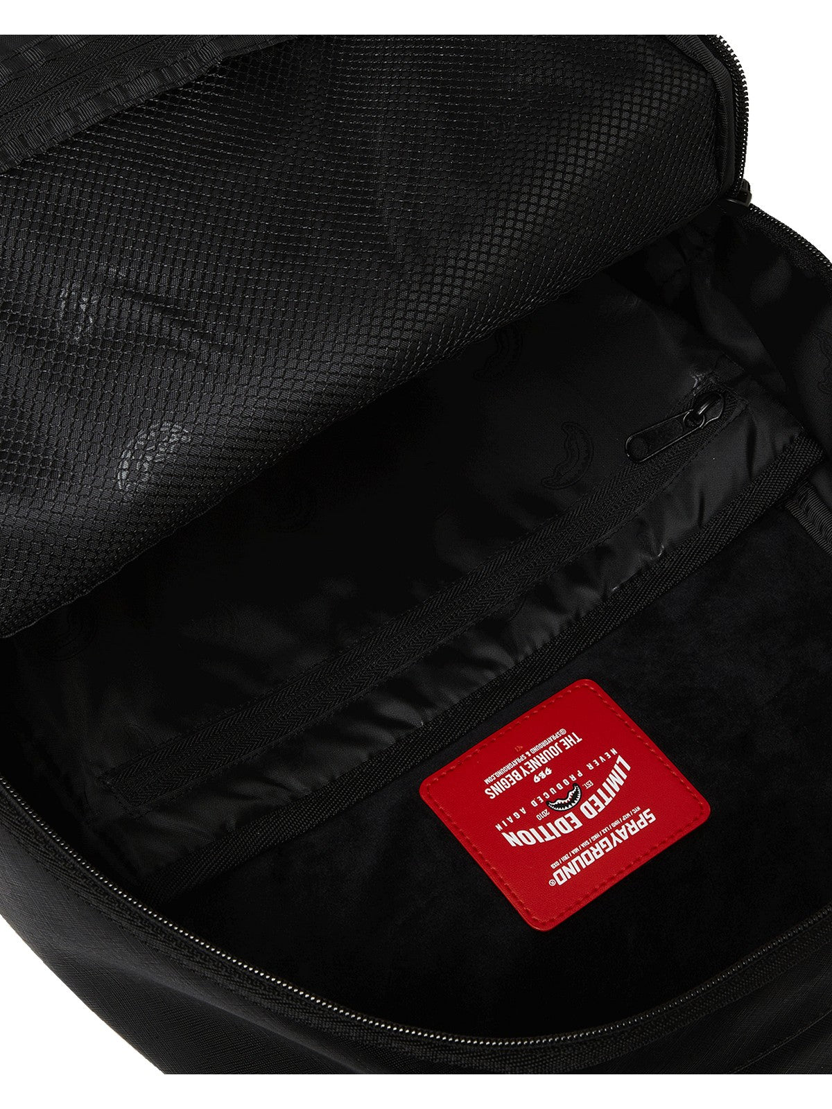 SPRAYGROUND Zaino Uomo FLY KNIT MOUTH DLX- SATIN BACKPACK 910B7754NSZ Nero gioboutiqueweb