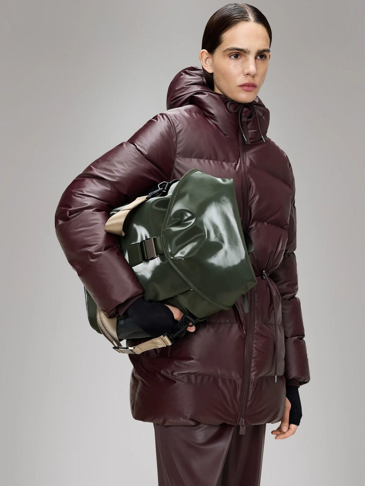 RAINS Zaino Unisex adulto Valera Bucket Backpack W3 14840 127 Swamp Swamp