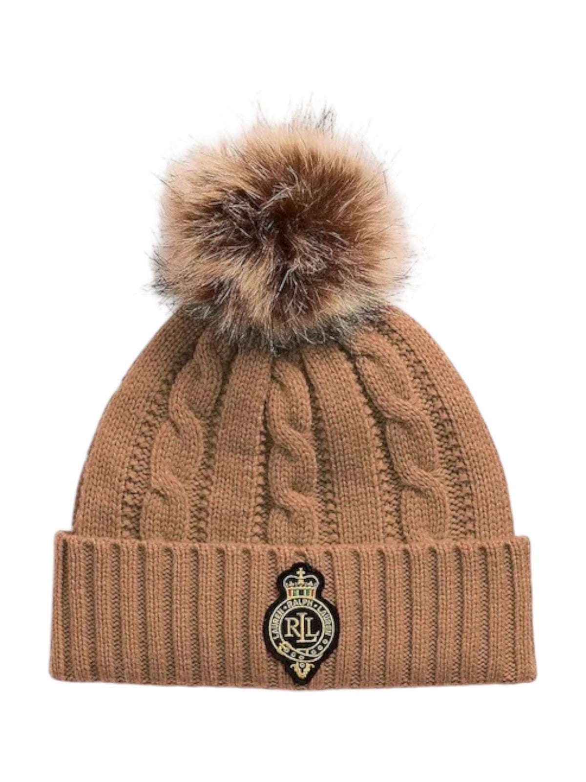 LAUREN RALPH LAUREN Cappello Donna CBL CRST PTC-HAT 454P04455 002 CLASSIC CAMEL