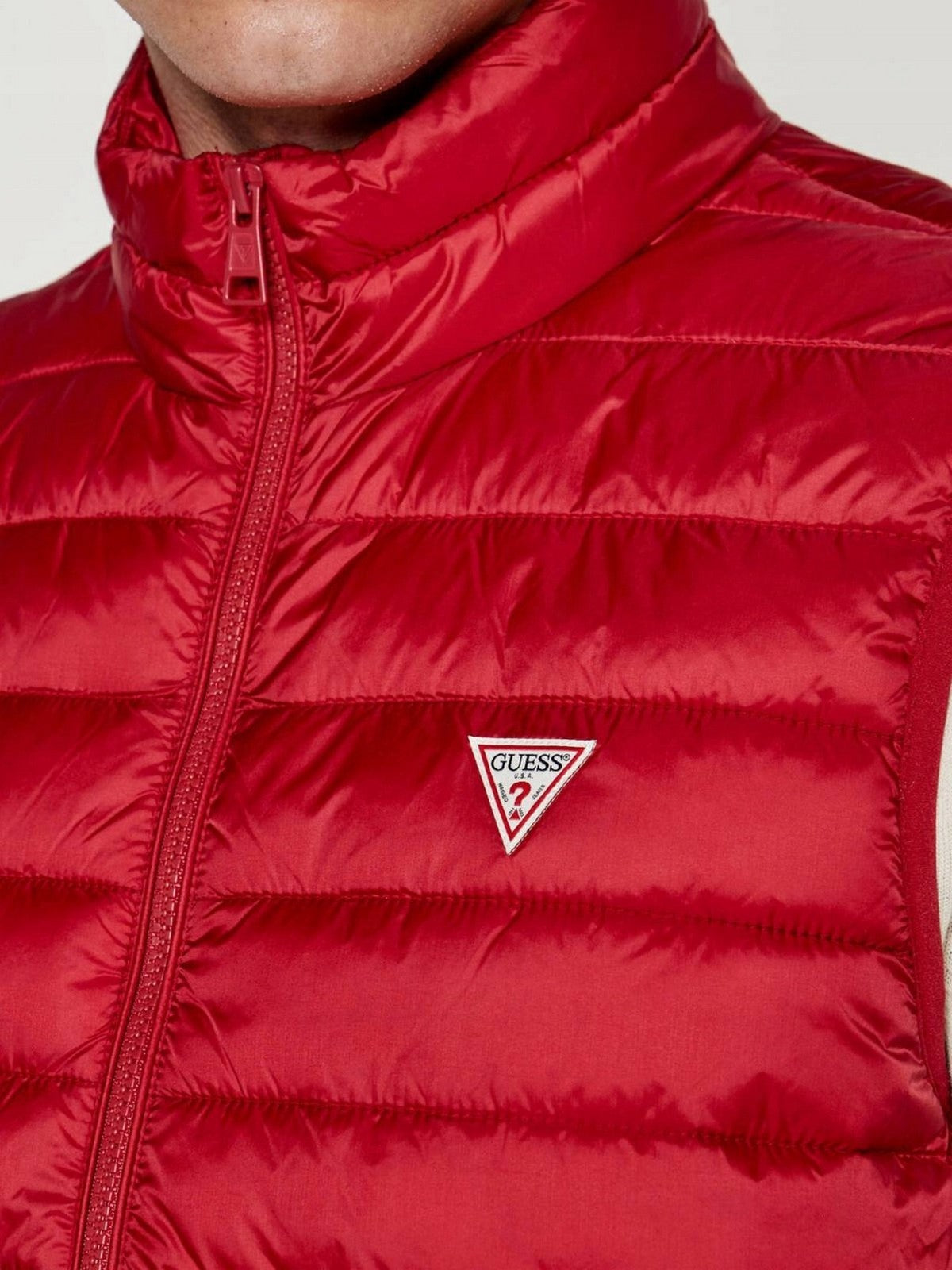 GUESS Gilet Uomo Gj Hooded Puffer Ves M4YN11 WG922 G585 Rosso gioboutiqueweb