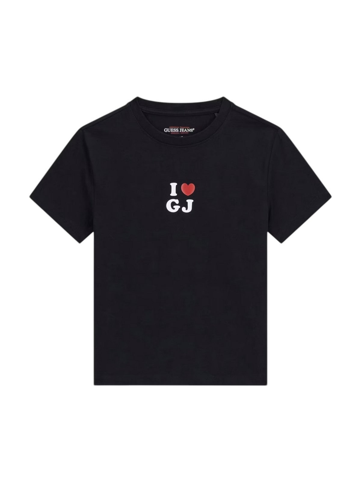 GUESS T-shirt Donna GJ SS CN I LOVE GJ BABY TEE W6GIB1 J1314 JBLK Jet Black A996