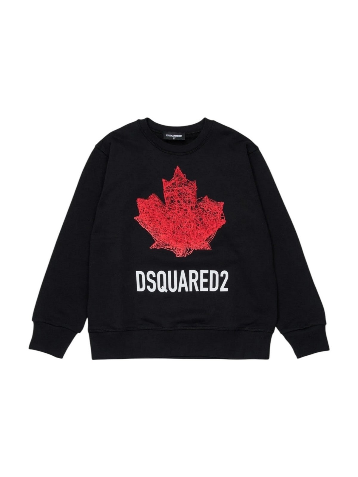 DSQUARED2 KIDS Felpa Unisex bambino  DQ3193 D0AGW DQ900 BLACK
