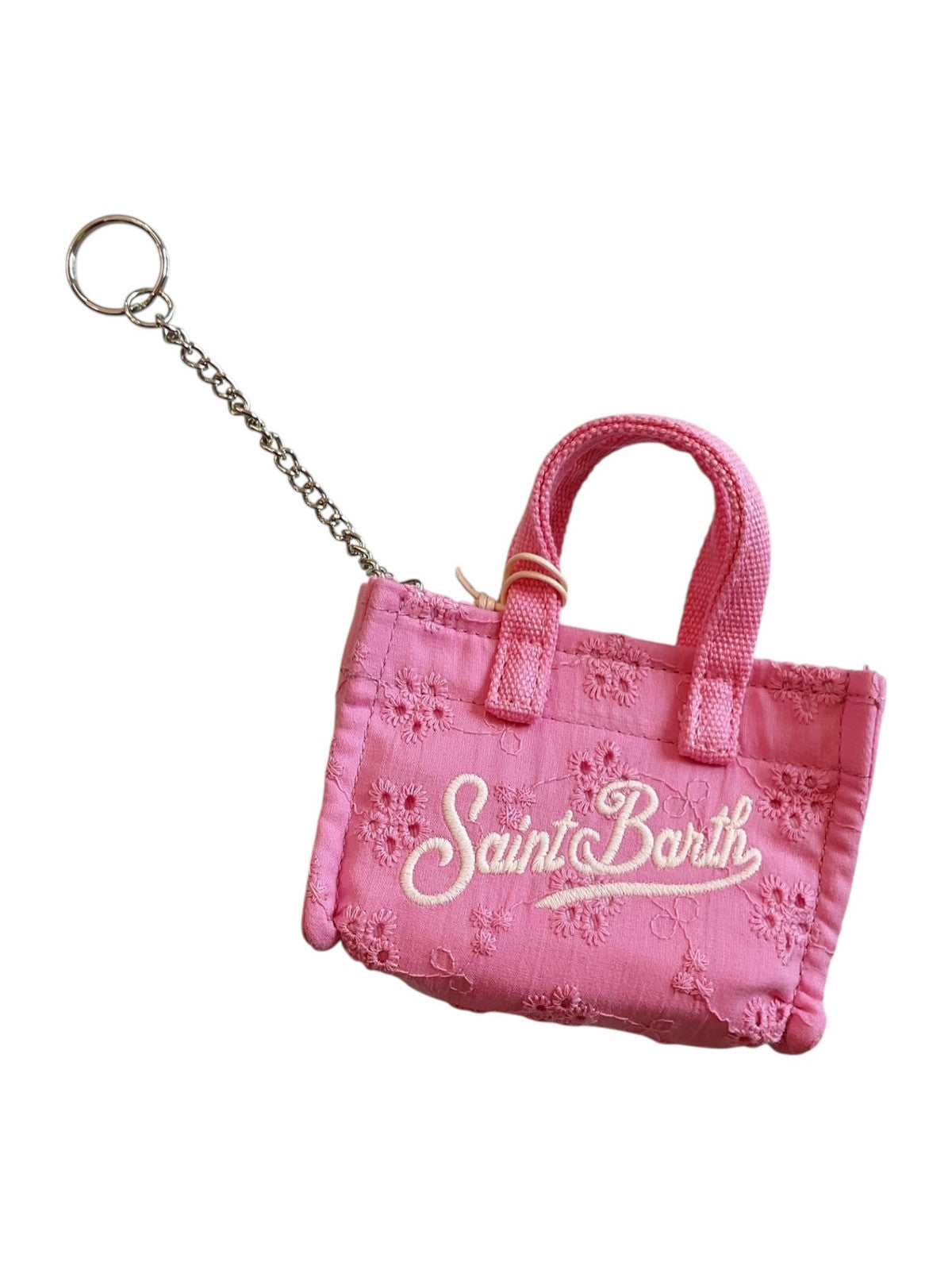 MC2 SAINT BARTH Portachiavi Donna  KEY BAG SANGALLO 03025L COTTON MINI FLOWERS EMBRY 21 EMB