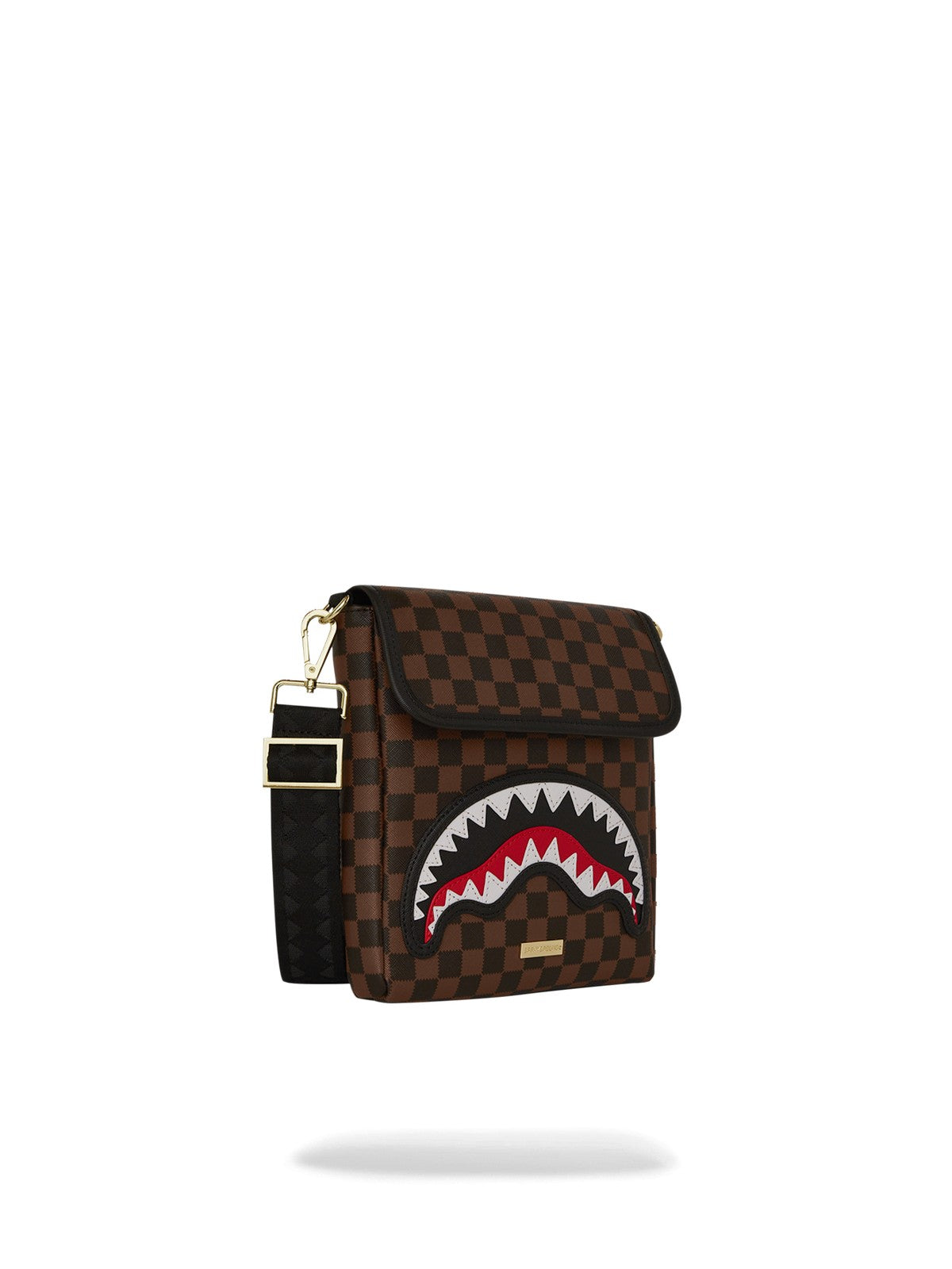 SPRAYGROUND Tracolla Uomo SAWTOOTH SHARKS IN PARIS MESSENGER SLING 910B7839NSZ MARRONE gioboutiqueweb