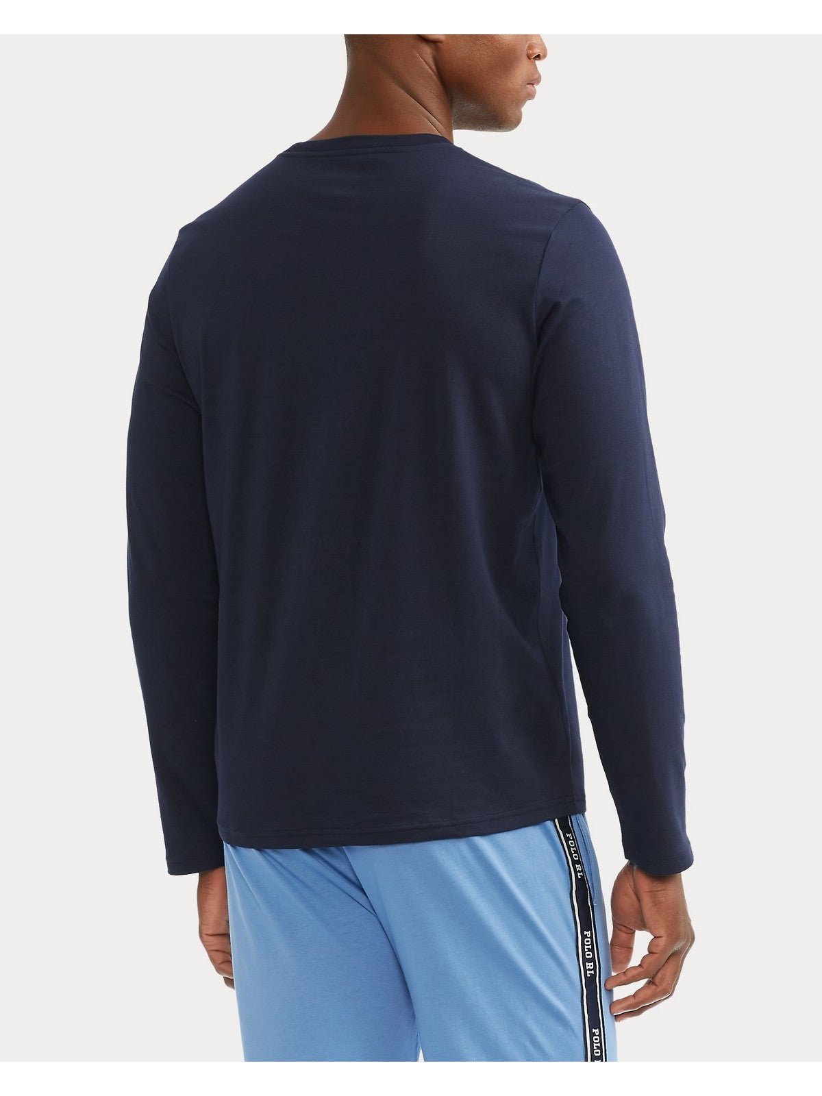 POLO RALPH LAUREN T-shirt Uomo L/S CREW-SLEEP-TOP 714844759 002 CRUISE NAVY
