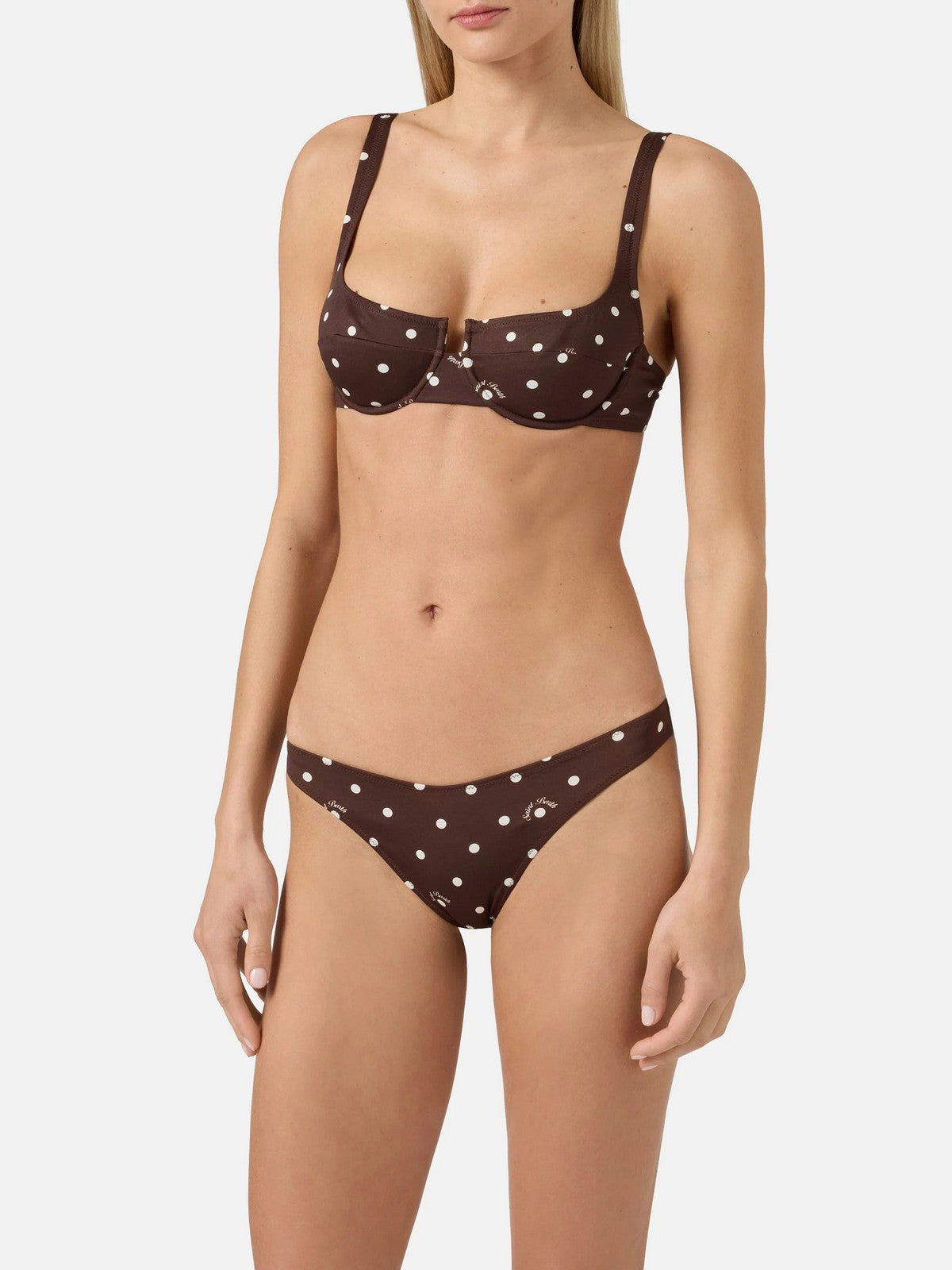 MC2 SAINT BARTH Costume da bagno Donna  AMIRA 03524L CORIANDOL POIS 18