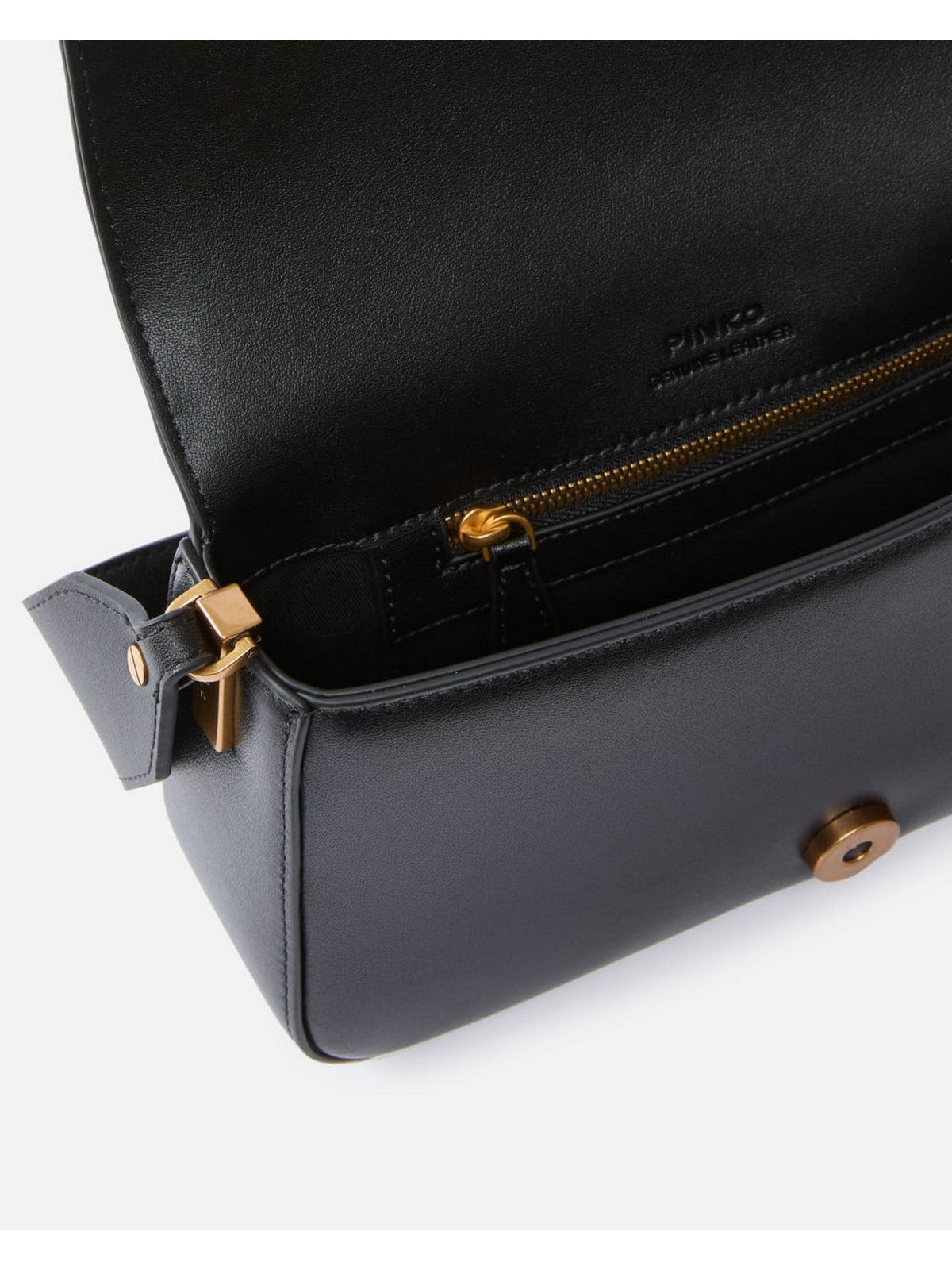PINKO Borsa Donna LOVE ONE MINI SLOUCHY FL 104340-A0QO Z99Q NERO-ANTIQUE GOLD