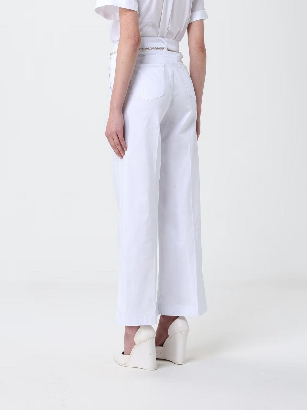 LIU JO WHITE Pantalone Donna  WA6475T373A 11111 BIANCO OTTICO