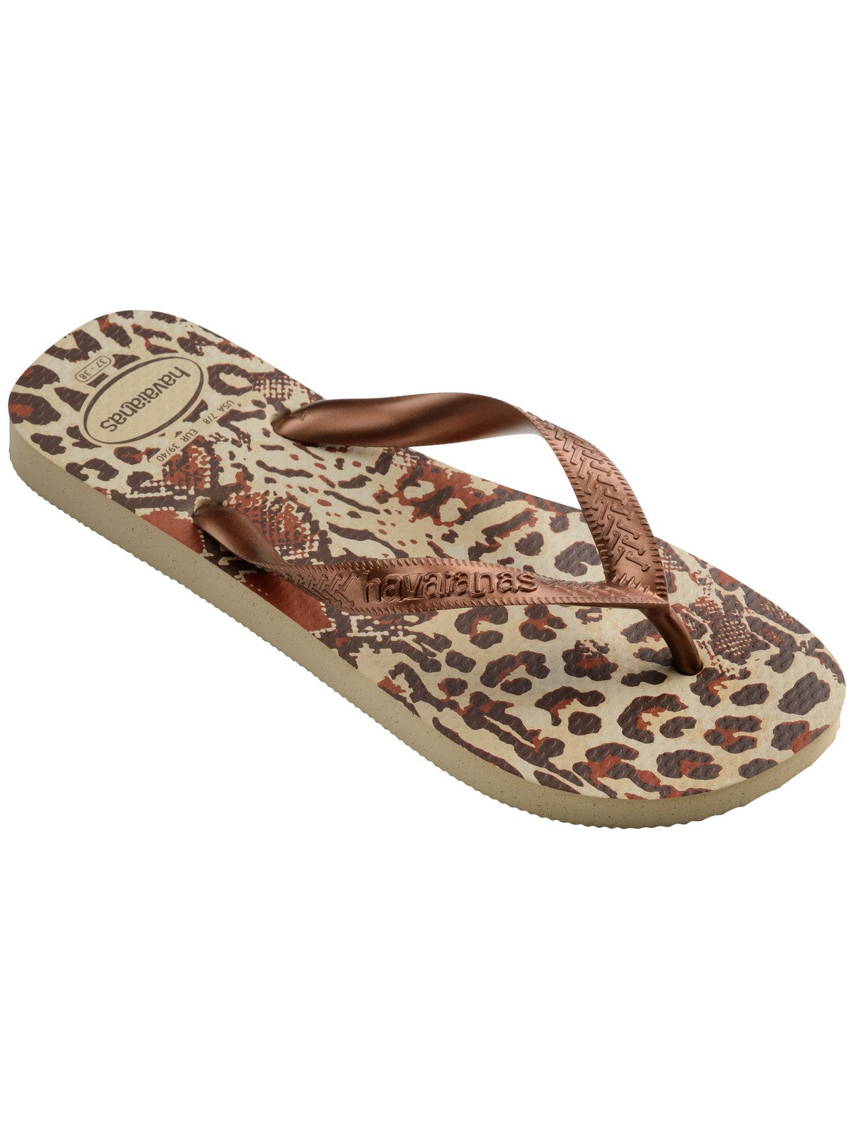 Havaianas Flip Flops Woman Hav. Najlepsze zwierzęta 4132920.7440 beżowe