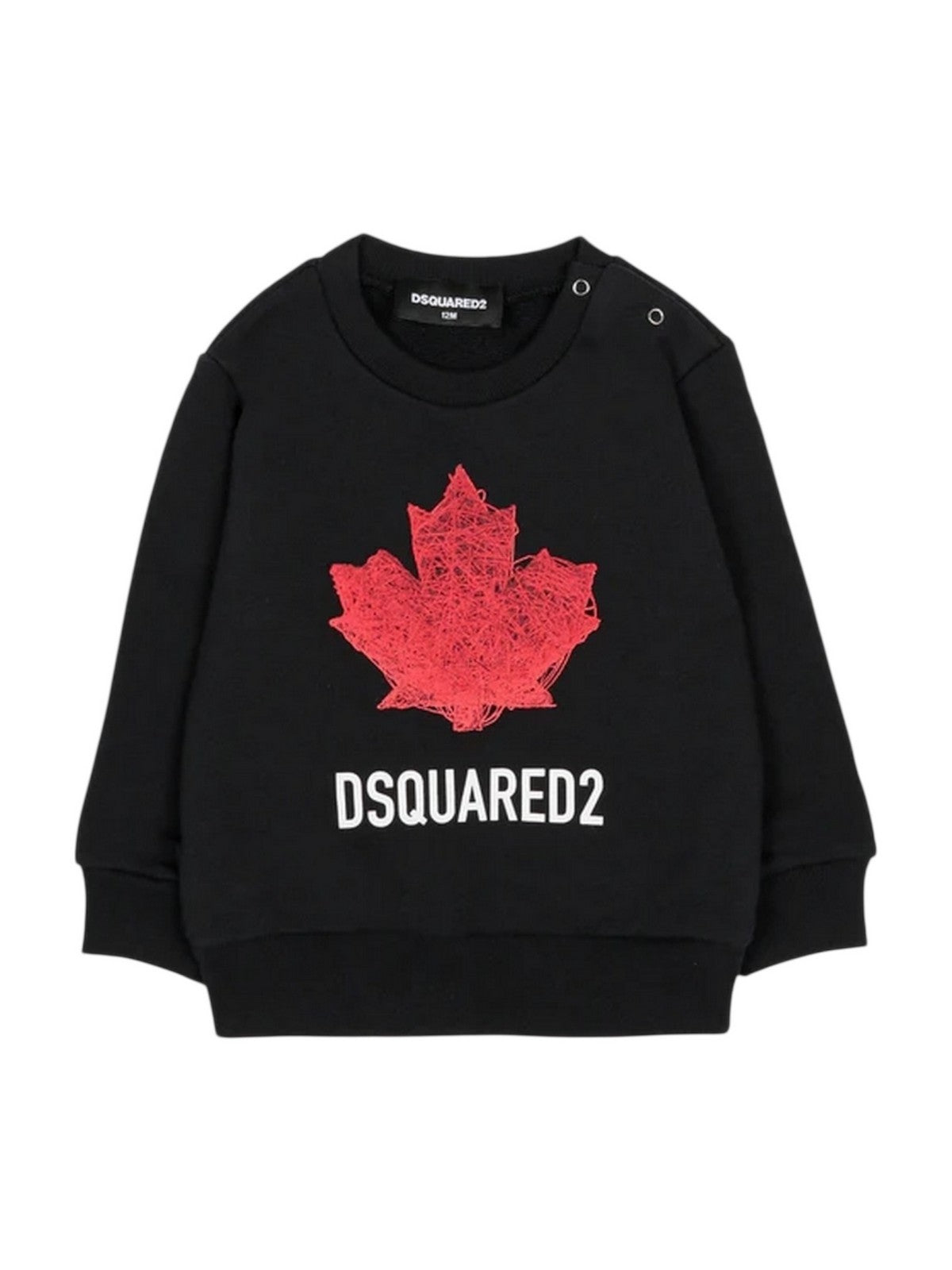 DSQUARED2 KIDS Felpa Unisex bambino  DQ3279 D0AGW DQ900 BLACK