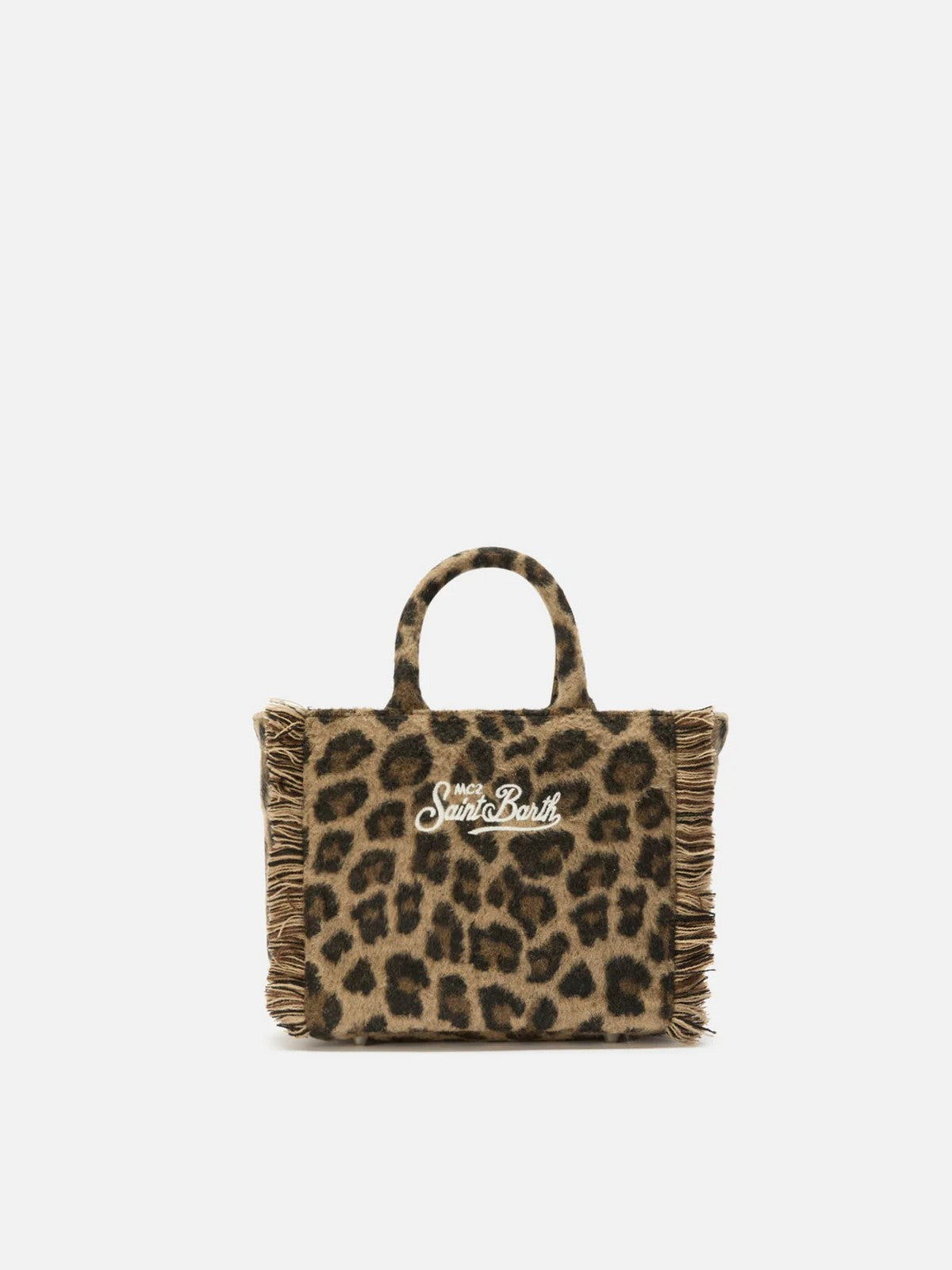 MC2 SAINT BARTH Borsa Donna  VANITY MINI FELT 00223I LEOPARD MIDI 18 EMB