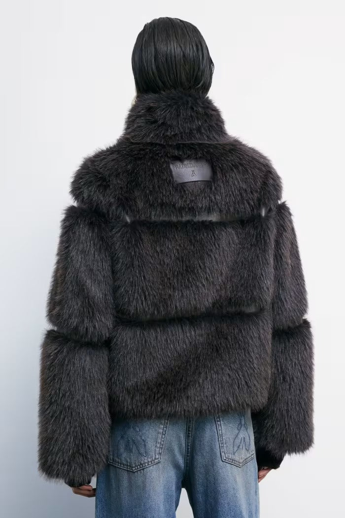 PATRIZIA PEPE Pelliccia Donna  2O0174 E077 B857 DEEP CHOCOLATE