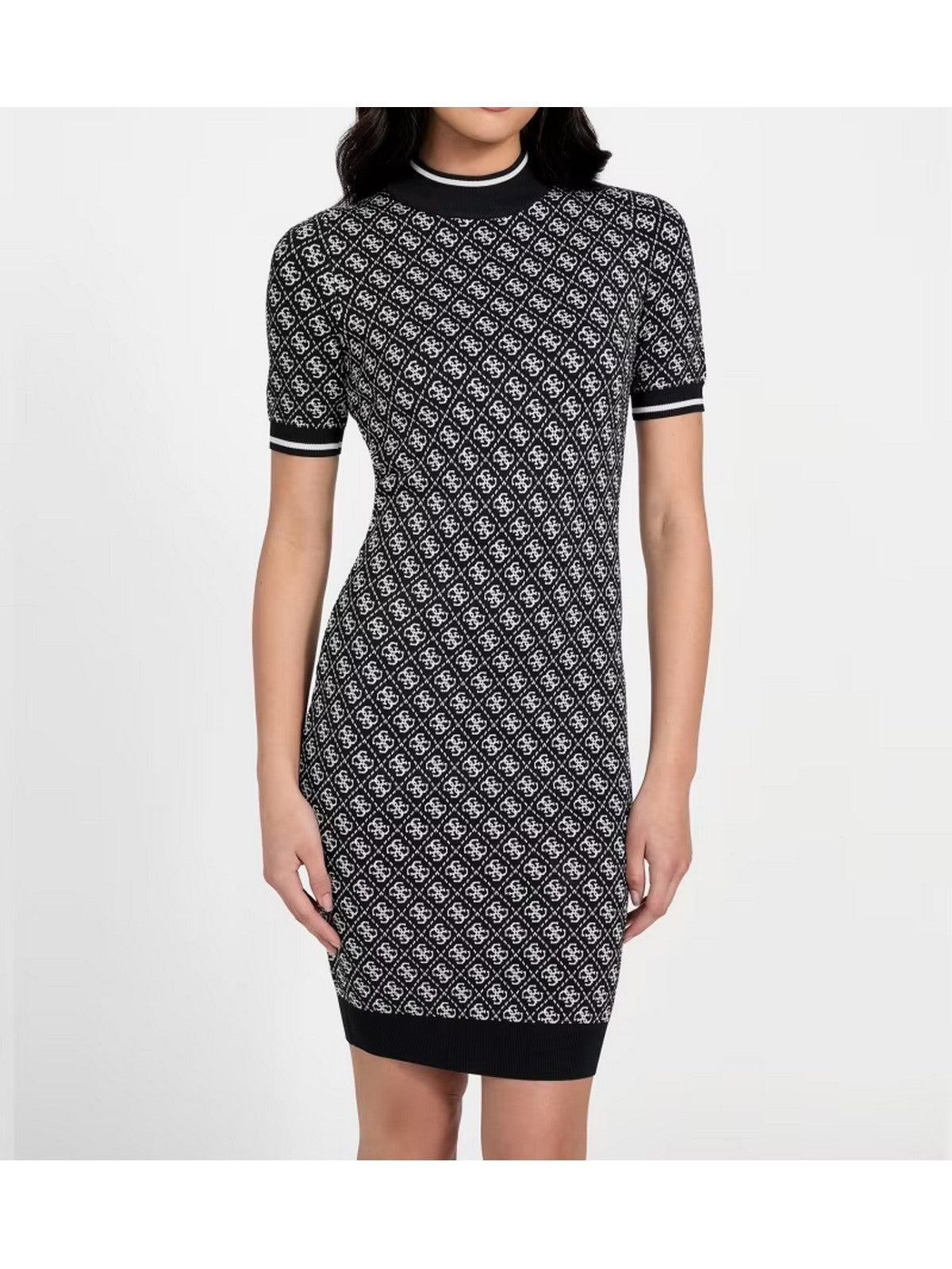 GUESS Abito Donna SS LISE 4G LOGO SWTR DRESS W3YK39 Z37K0 FBCF SMART BLUE AND CREAM