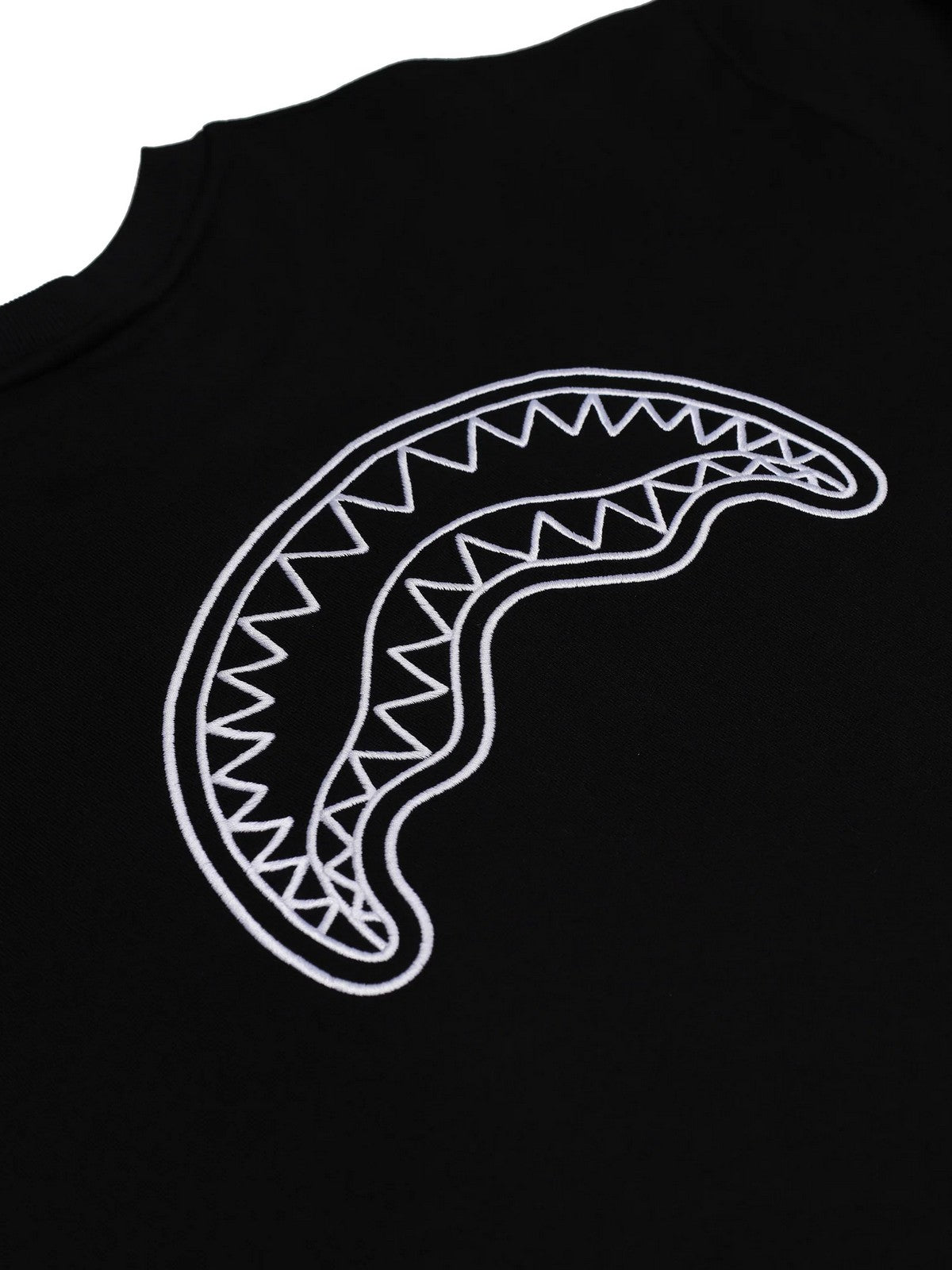 SPRAYGROUND Felpa Uomo BASIC BLK CREWNEK SP827G BLACK