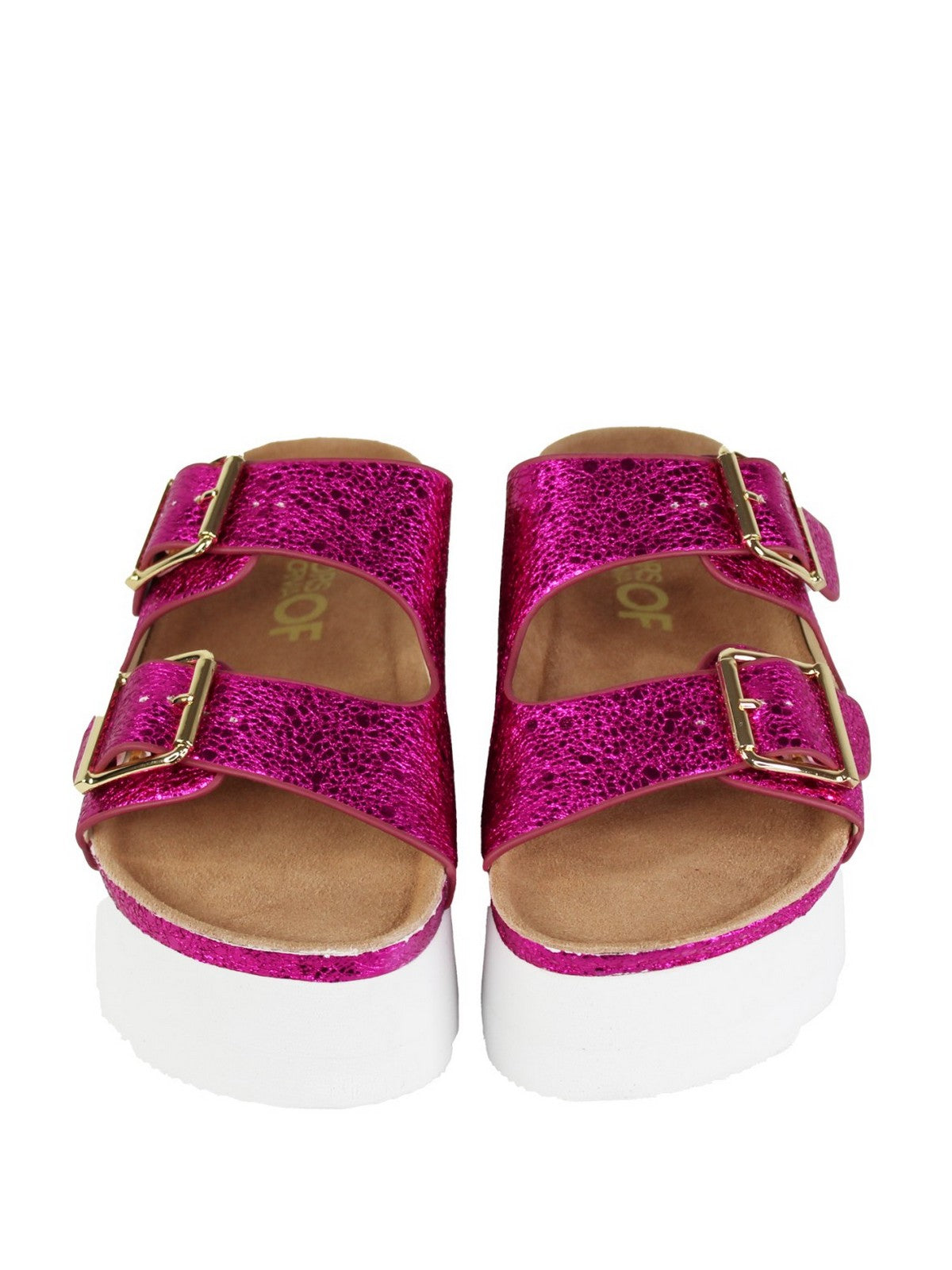 Kolory kalifornijskiej laminowanej platformy Sandalo Donna Sandal Hc.Bes42 Bub Rosa