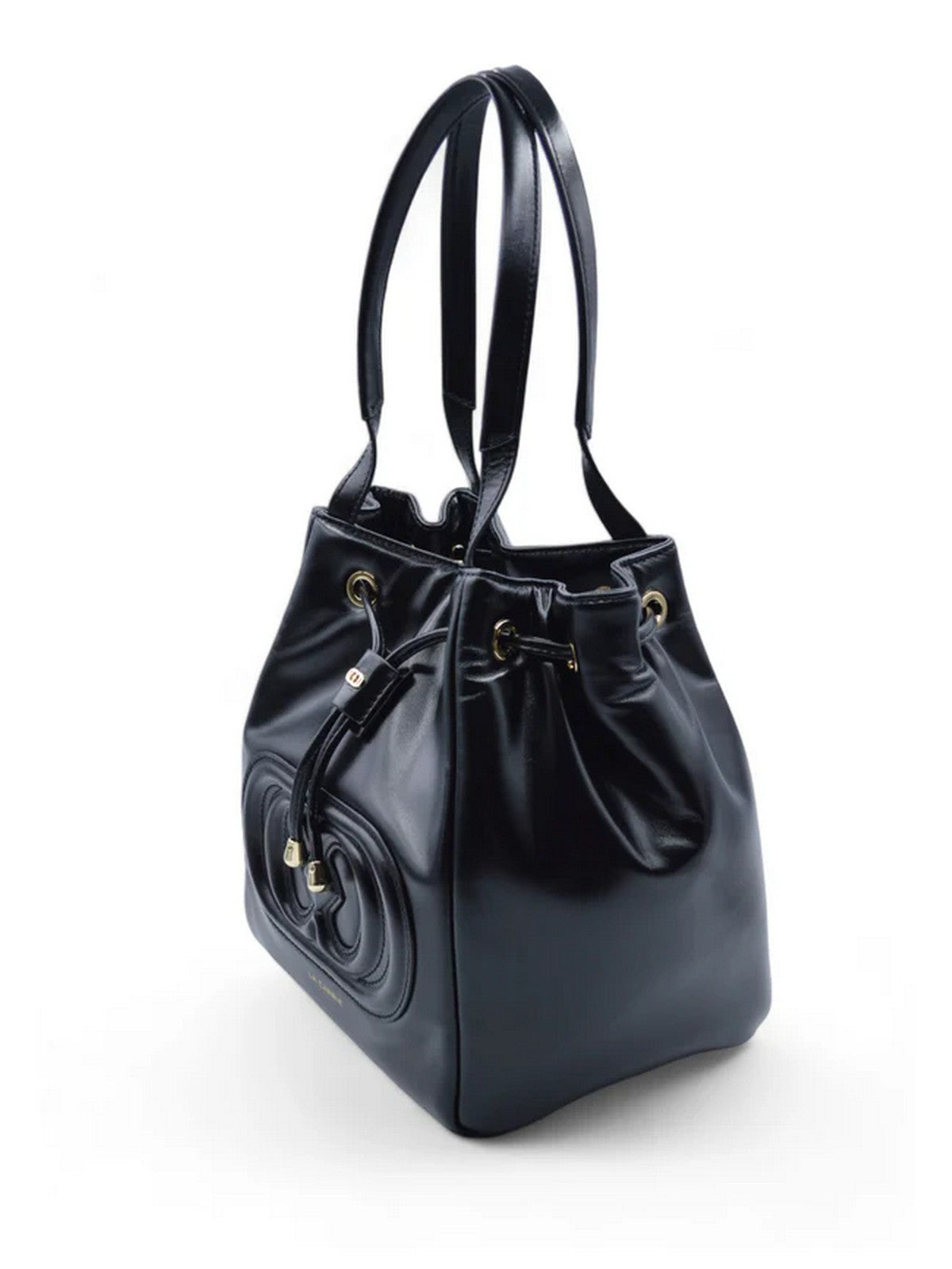 La bolsa de mujer Carrie 142p-B-M-130-Lea Bla Nero