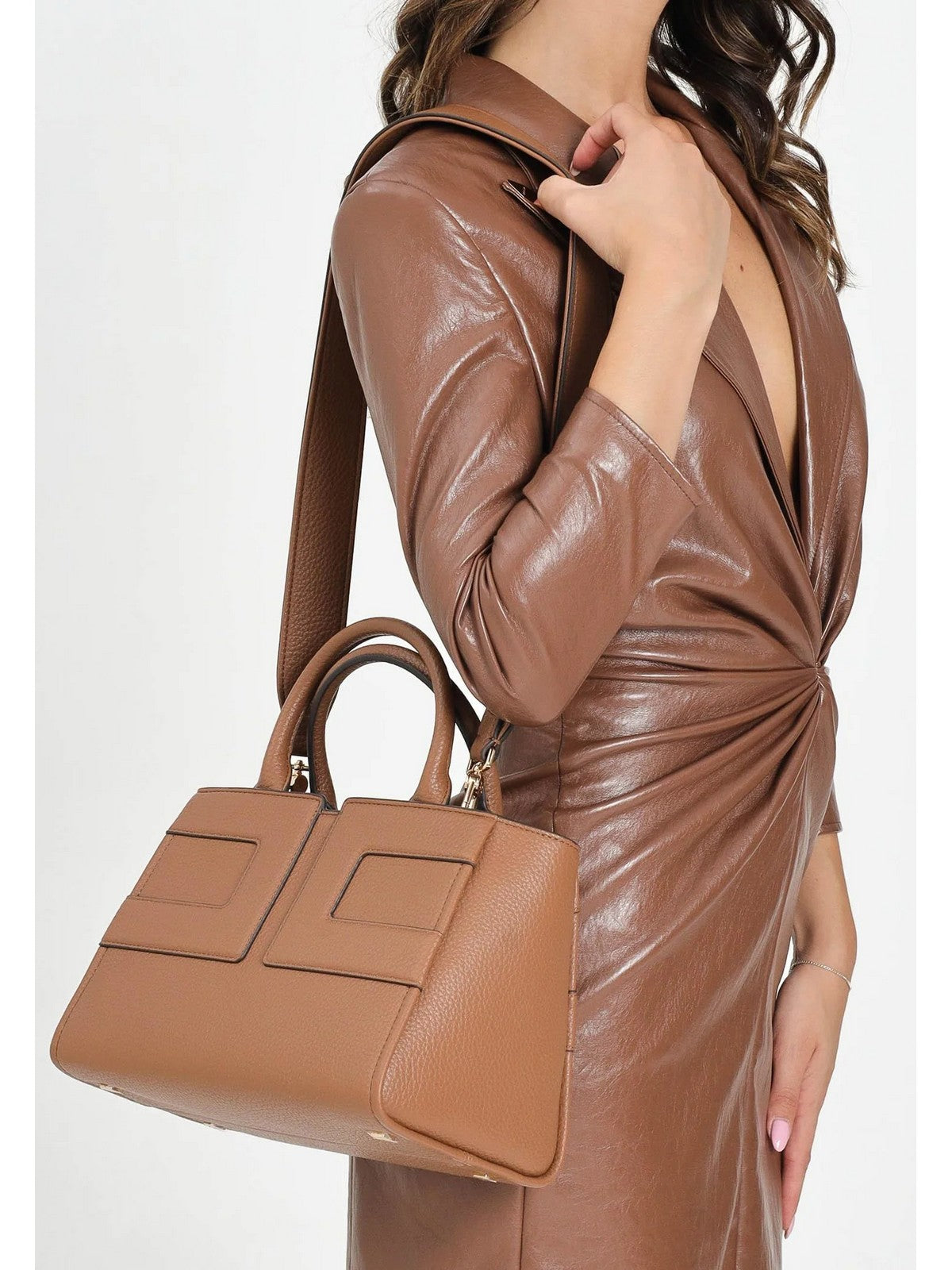 ELISABETTA FRANCHI Borsa Donna  BS35A56E2 EC1 BROWN SUGAR gioboutiqueweb