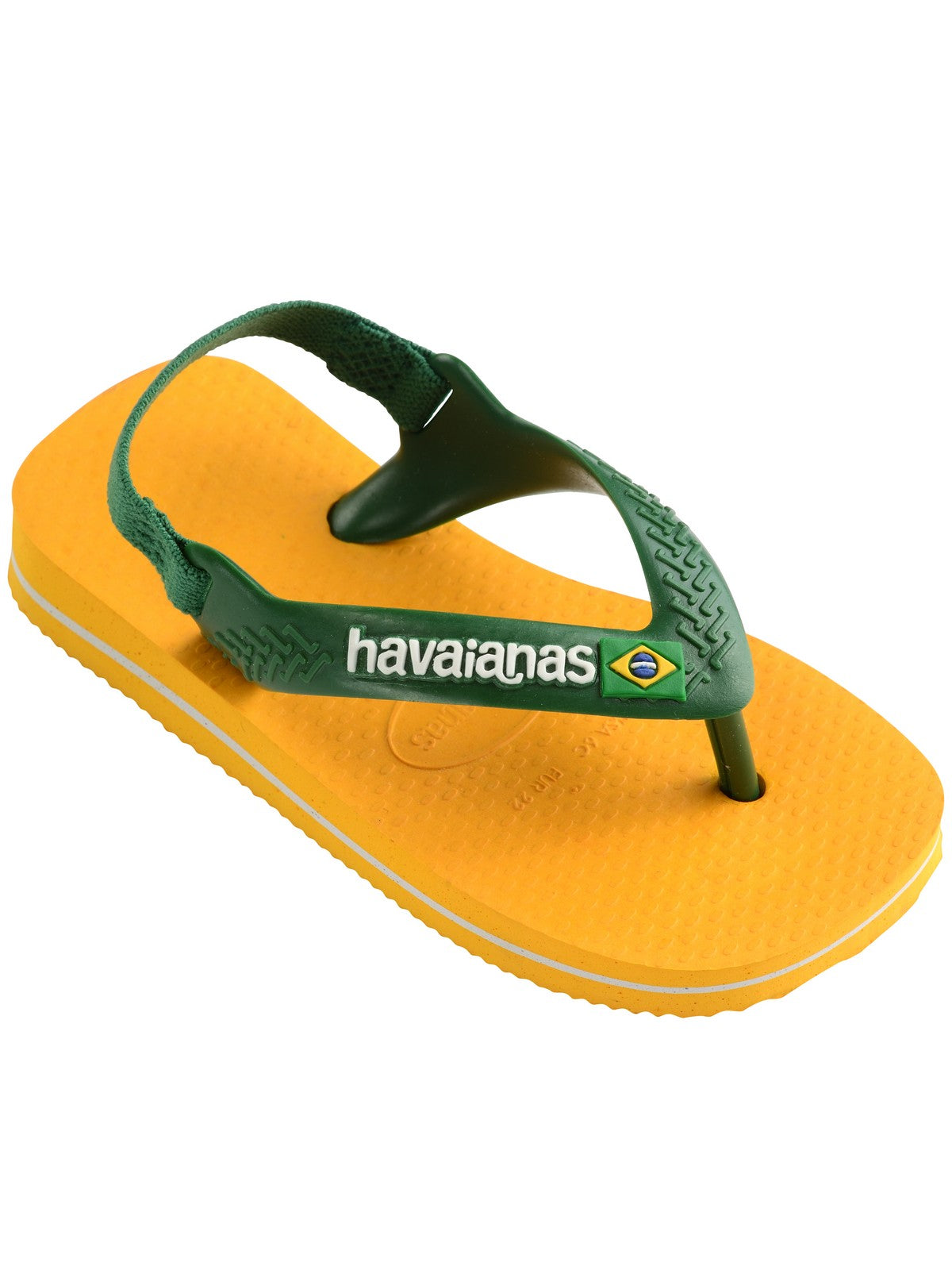 HAVAIANAS Infradito Bambini e ragazzi Hav. Baby brasil logo II 4140577.2151 POP YELLOW/AMAZON gioboutiqueweb