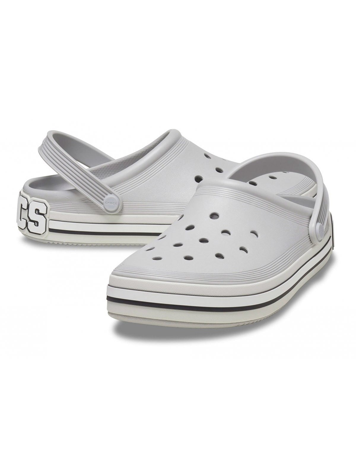 Crocs Ciabatta unisex dla dorosłych logo logo zatytułowane 209651 1 stóp szary