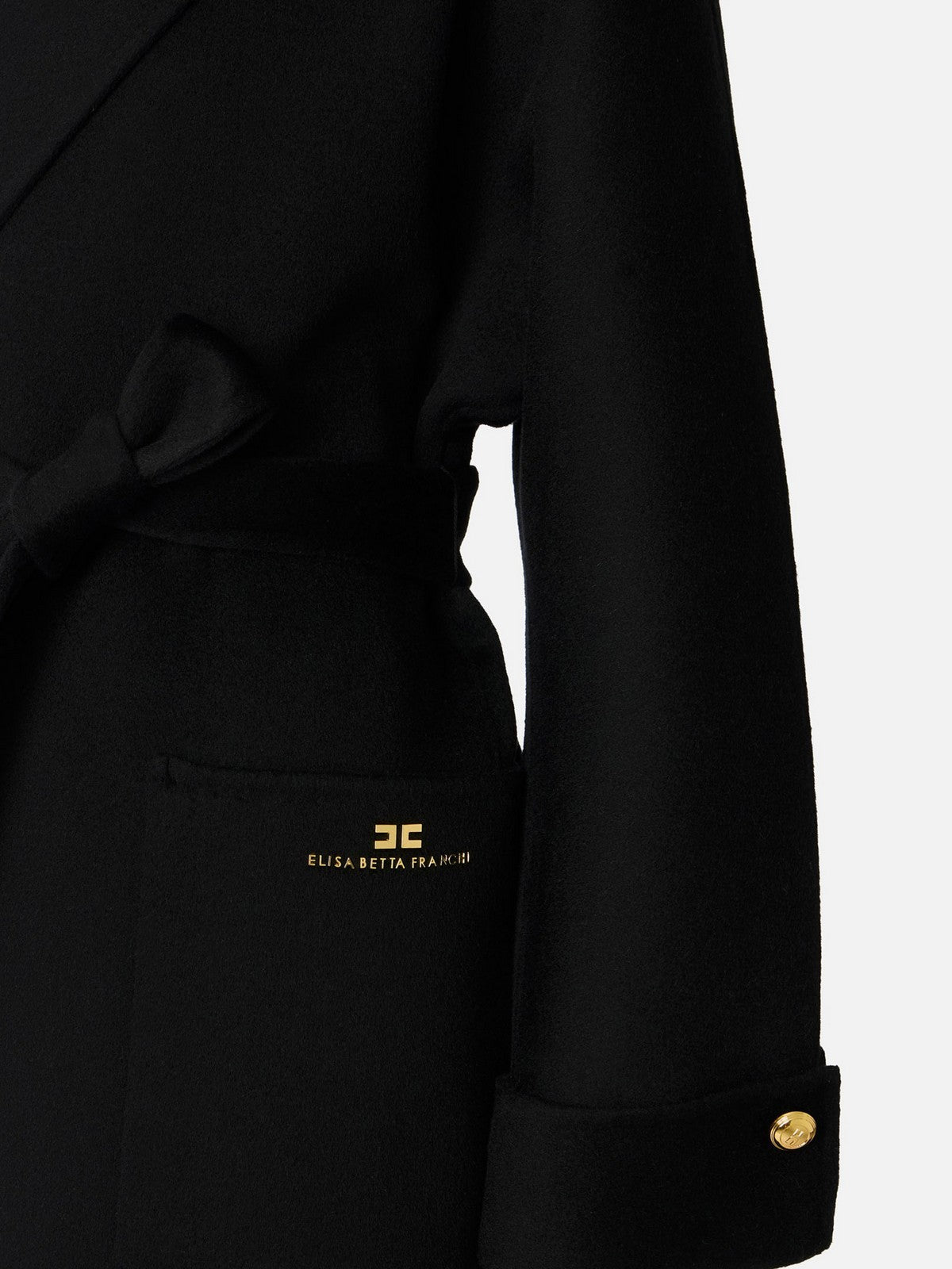 ELISABETTA FRANCHI Cappotto Donna  CP68D56E2 110 Nero gioboutiqueweb