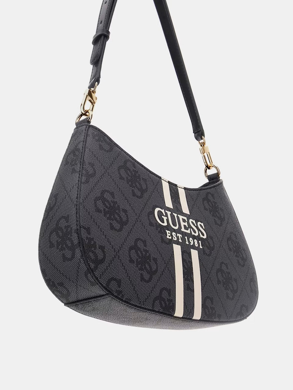 GUESS Borsa Donna NOELLE II TOP ZIP SHOULDER BAG HWOS96 72180 CLO COAL LOGO