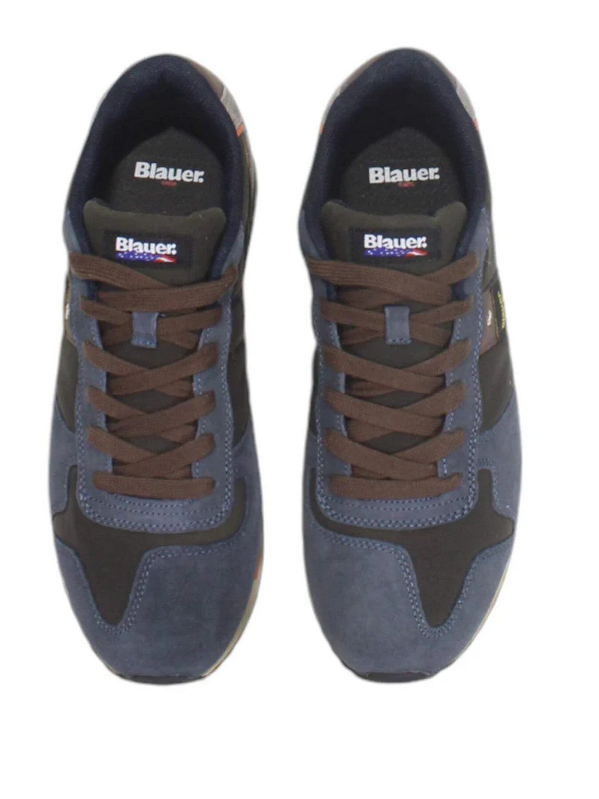 BLAUER Sneaker Uomo QUEENS F4QUEENS01/WAX NVY/MIL Blu gioboutiqueweb