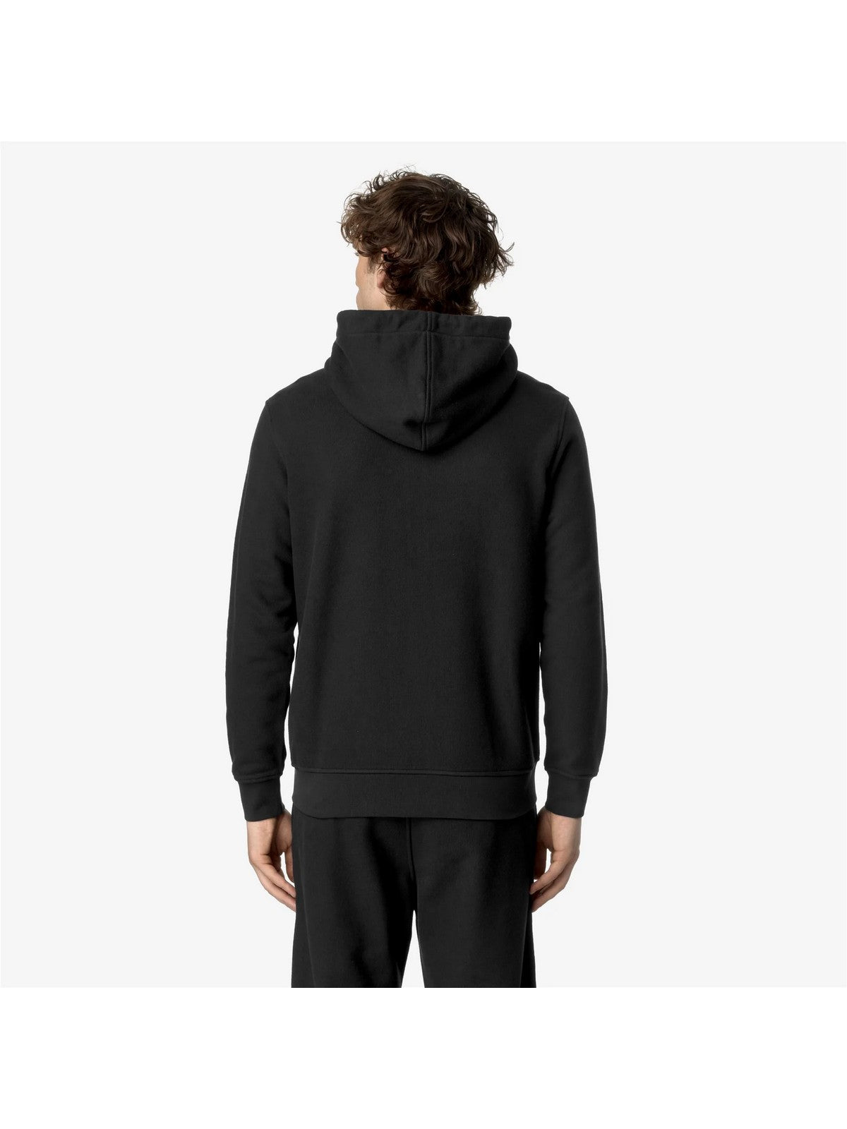 K-Way Men's Sweatshirt Anthony Heavy Fleece K813333IW Usy Black