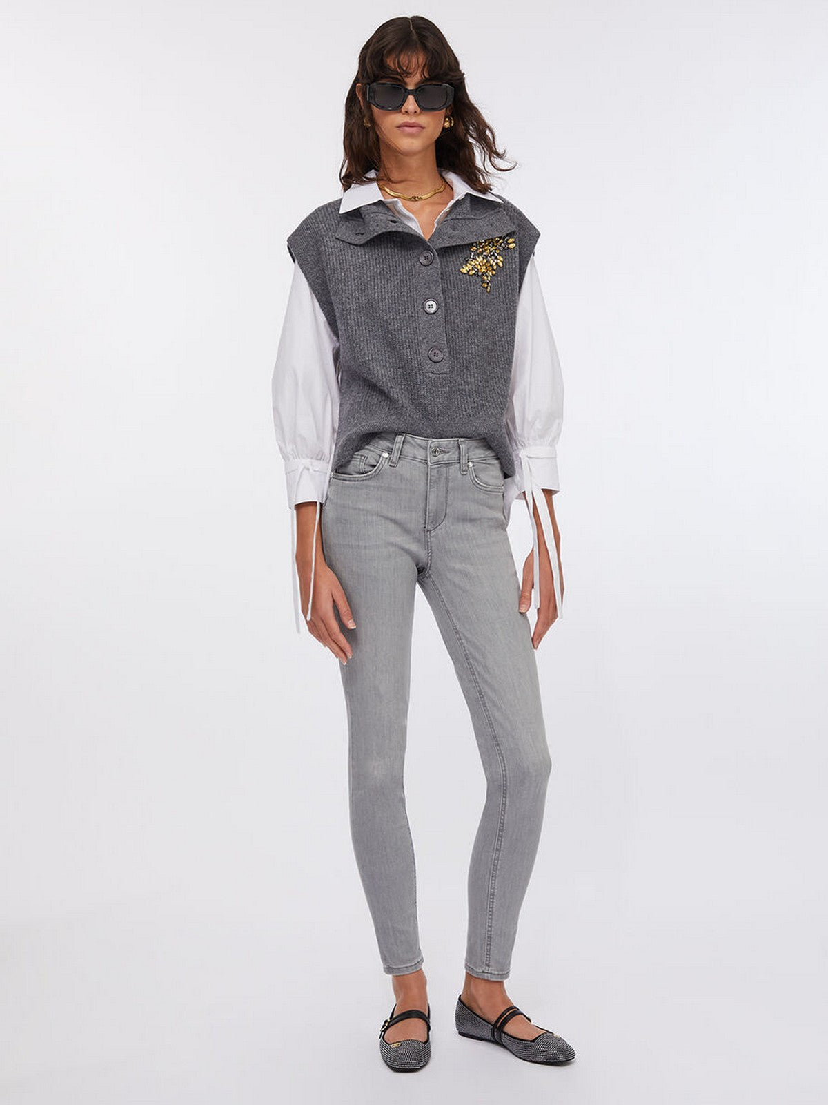 LIU JO BLUE DENIM Jeans Donna  UXX037D4811 88255 Den.Grey surprise wa