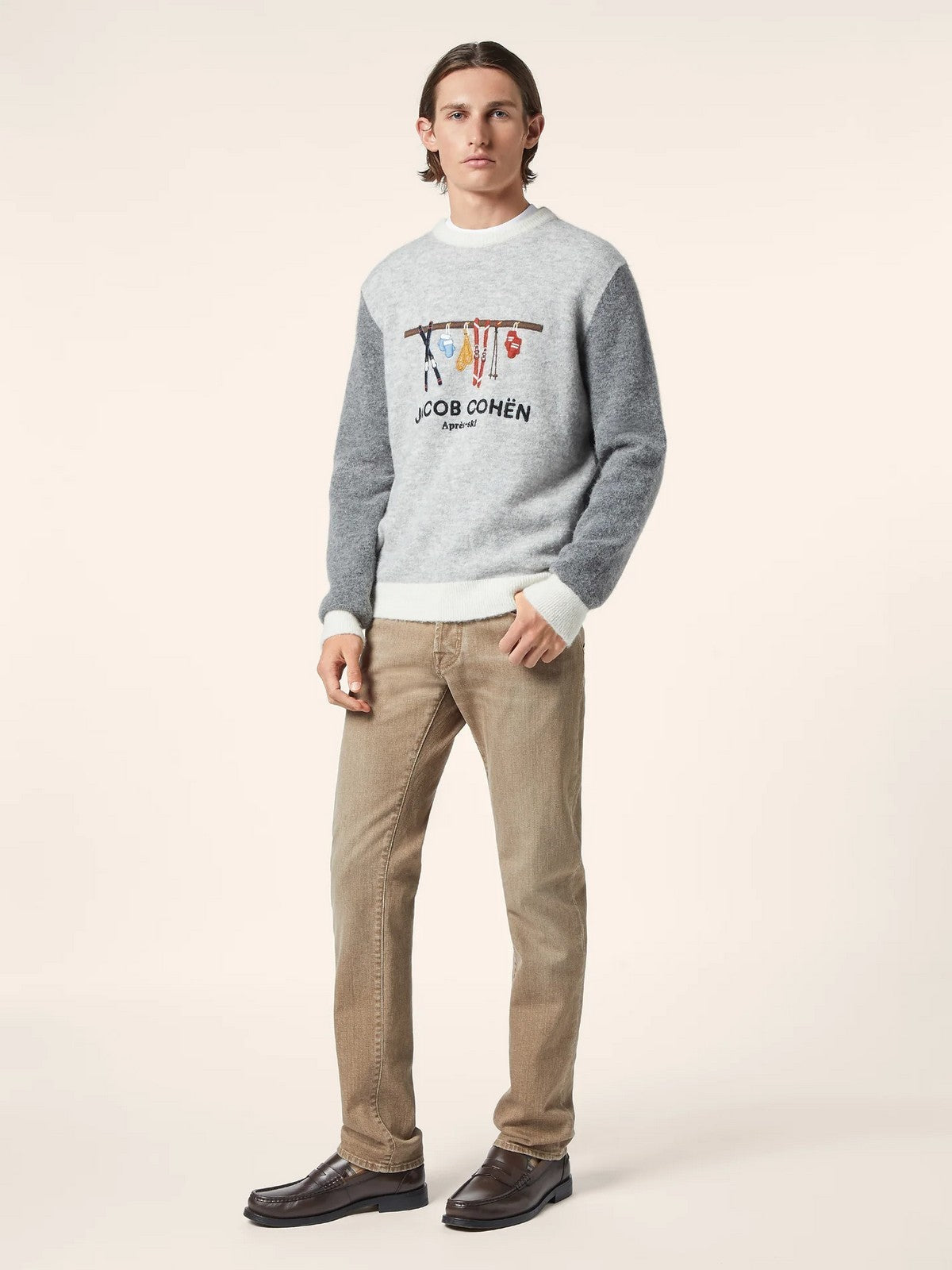 JACOB COHEN Maglione Uomo  JUR_SG012 001 X0017 FL A622 MELANGE GREY